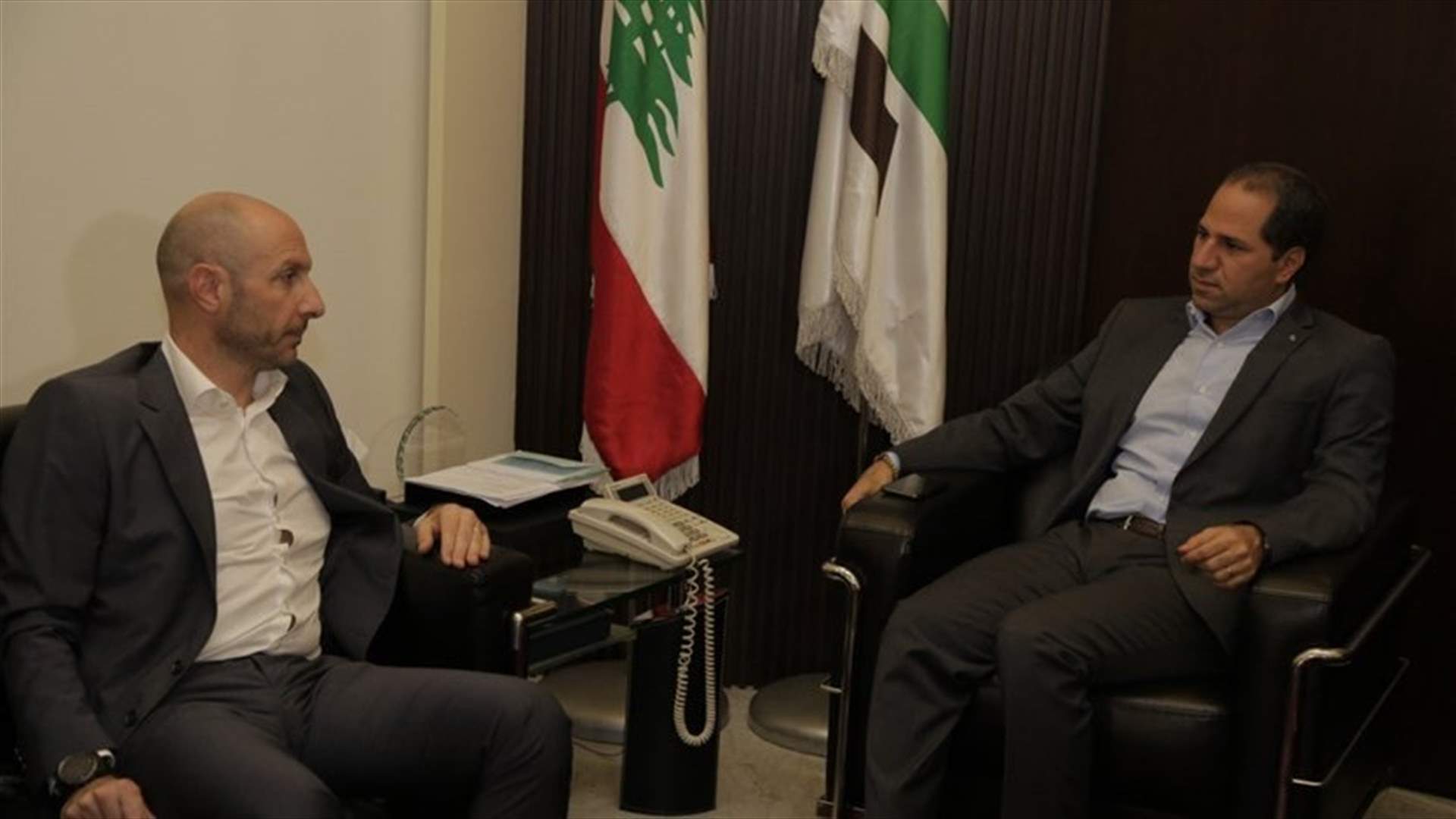 Gemayel meets with Jreissati: We reject concept of maritime landfills