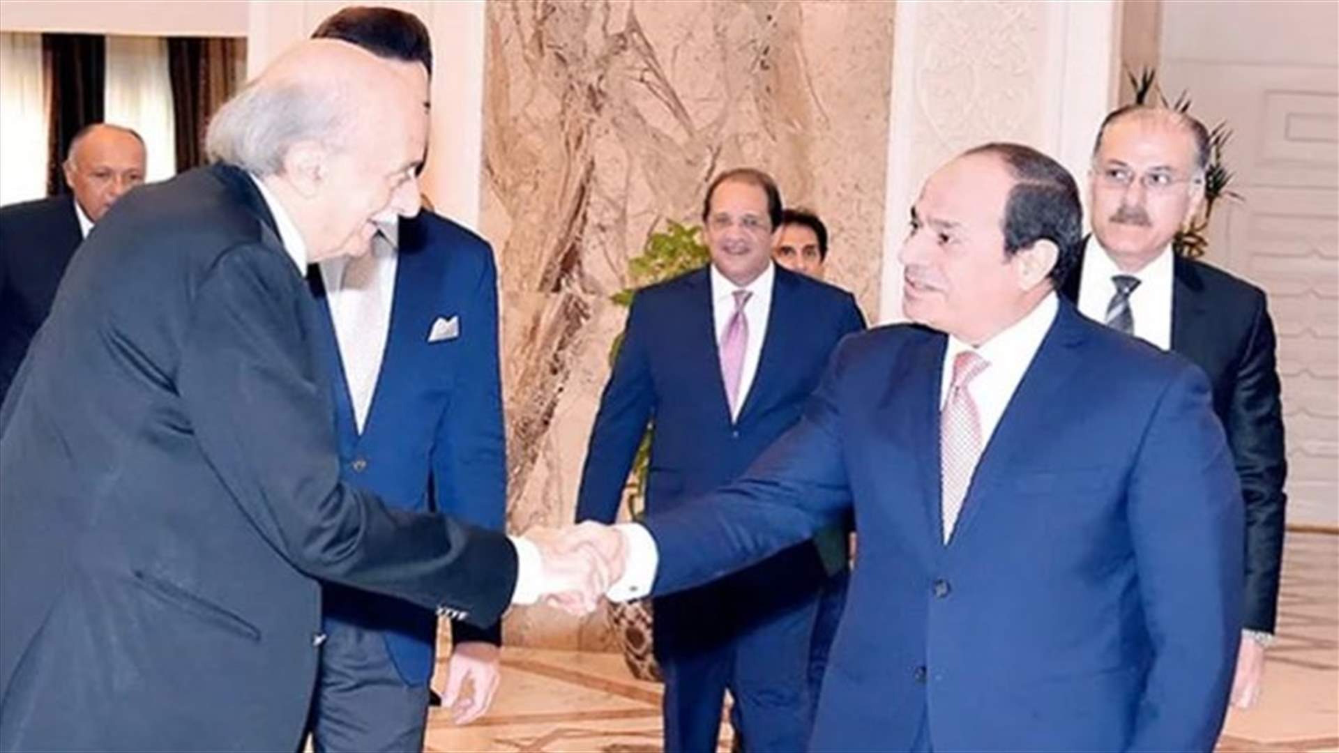السيسي التقى جنبلاط... ومواضيع عدة حضرت على طاولة البحث