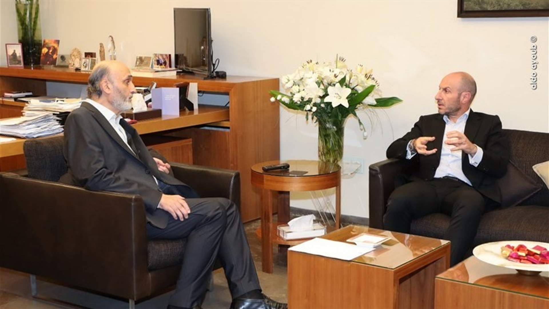 Geagea meets with Jreissati to discuss waste plan
