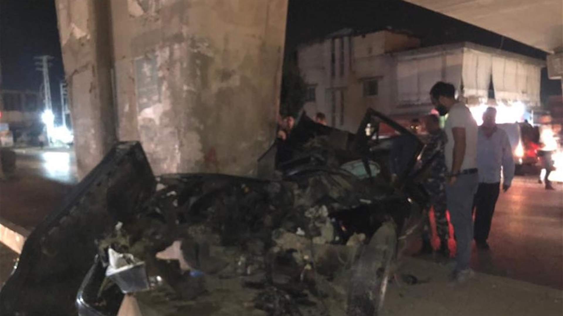 قتيل بحادث سير مروّع عند جسر الفيضة - زحلة...