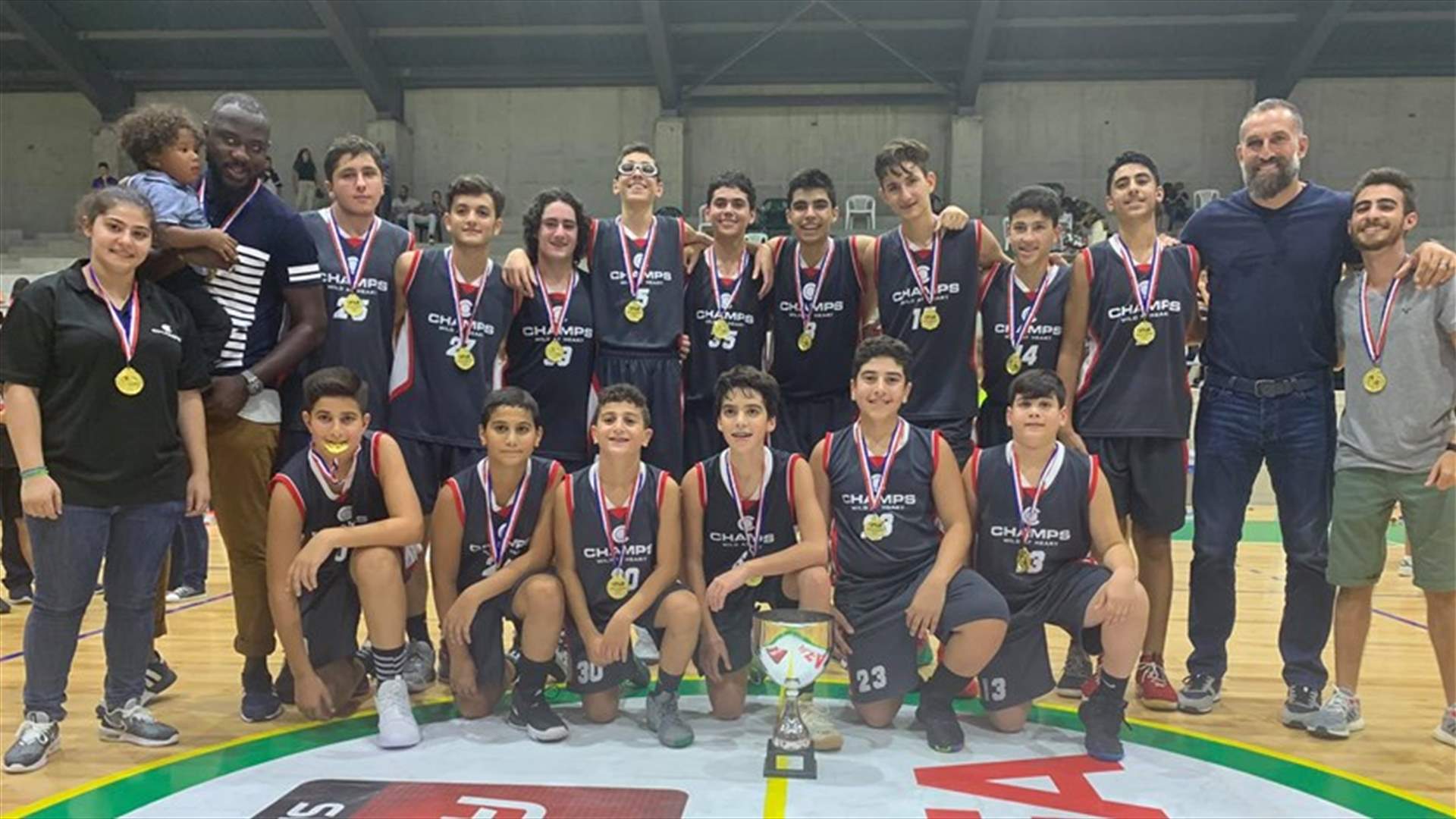 تتويج فريق Champs في بطولة لبنان تحت لـ14 سنة بكرة السلة