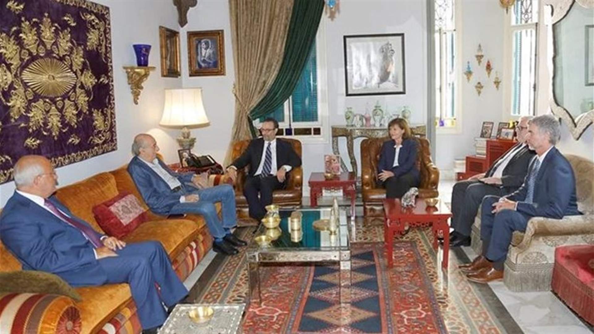 جنبلاط بحث مع شينكر في التطورات السياسية الراهنة