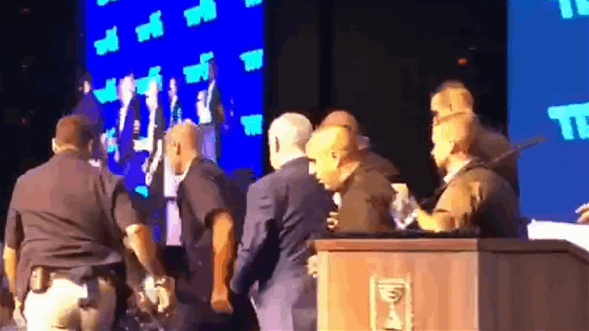Rocket siren, warning of attack from Gaza, forces Netanyahu off stage at campaign rally – Reuters citing Israeli TV