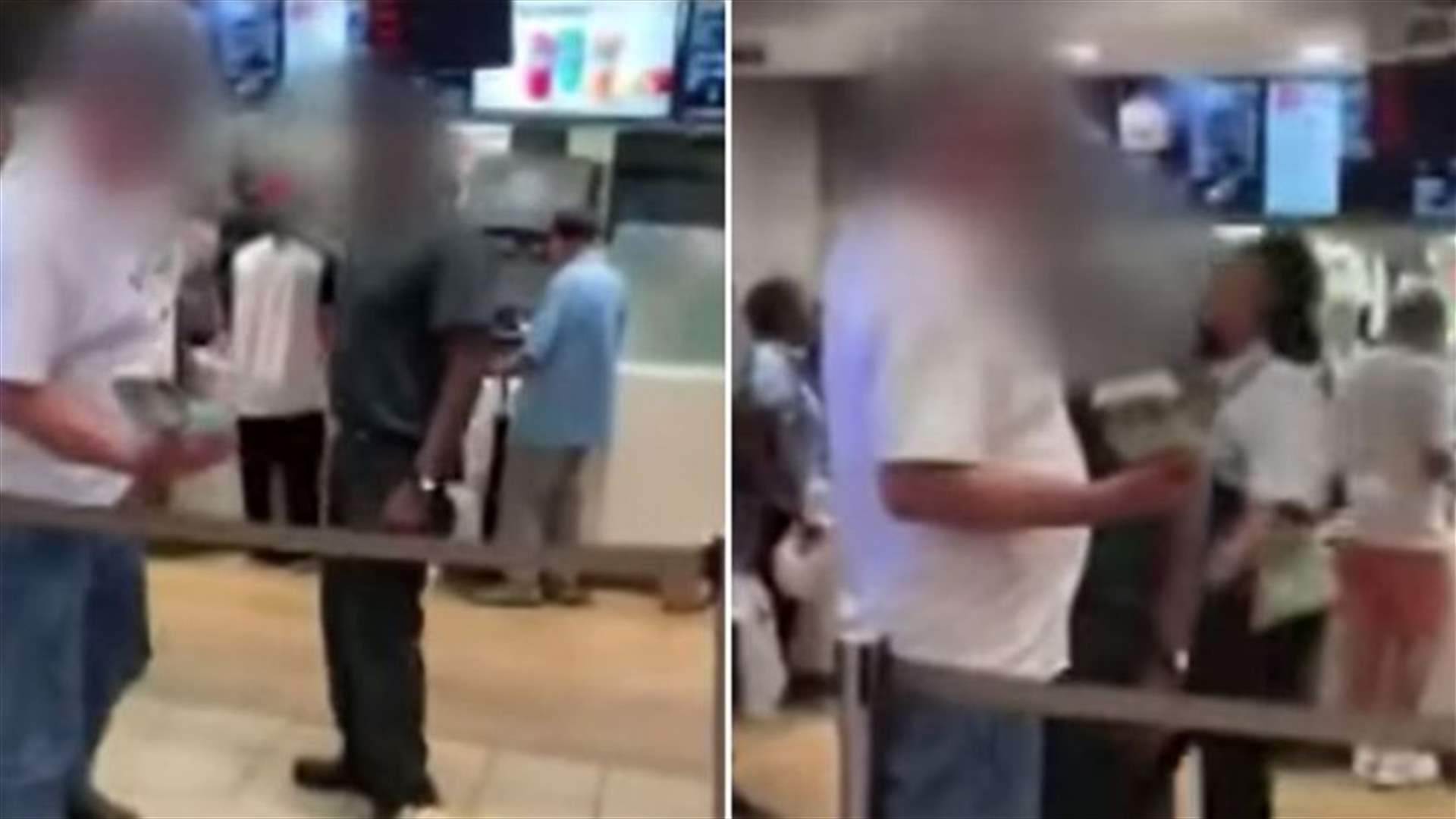 موظف في مطعم وجبات سريعة يعتدي على زبون... بسبب البطاطا المقلية! (فيديو)