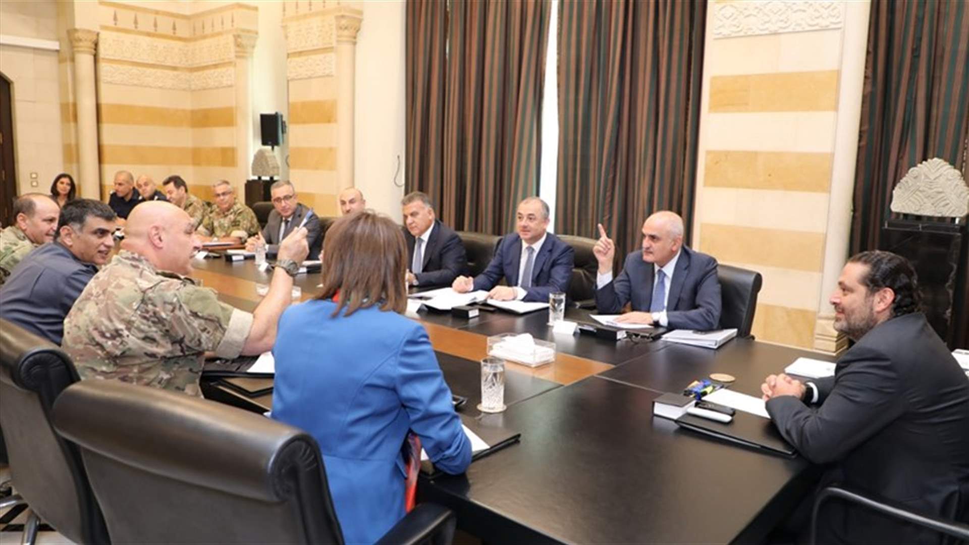الحريري ترأس اجتماعا لمناقشة التهريب على الحدود وعرض مع نائب رئيس وزراء لوكسمبورغ توثيق العلاقات الاقتصادية