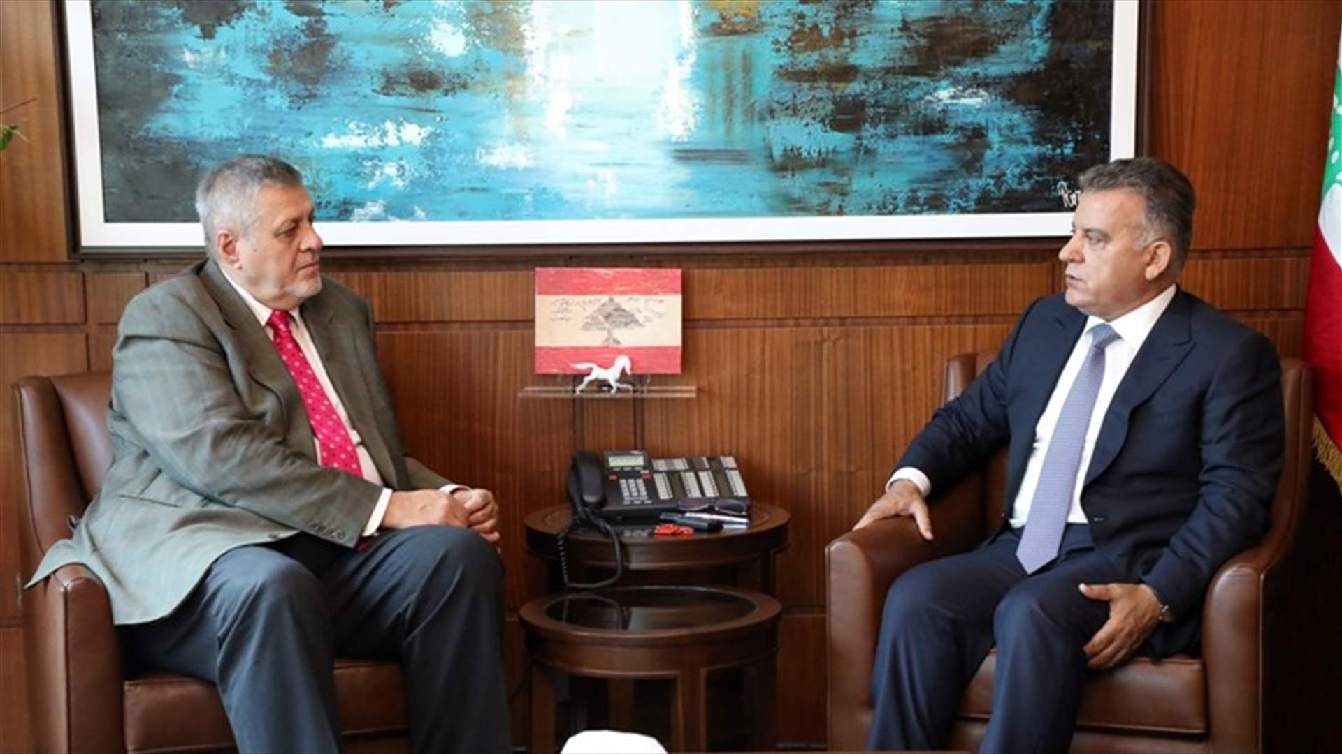 إبراهيم عرض الأوضاع مع كوبيتش ونصري خوري