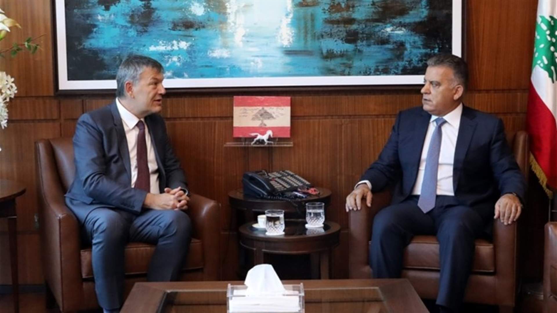 ابراهيم عرض الاوضاع العامة مع لازاريني وكرينبول