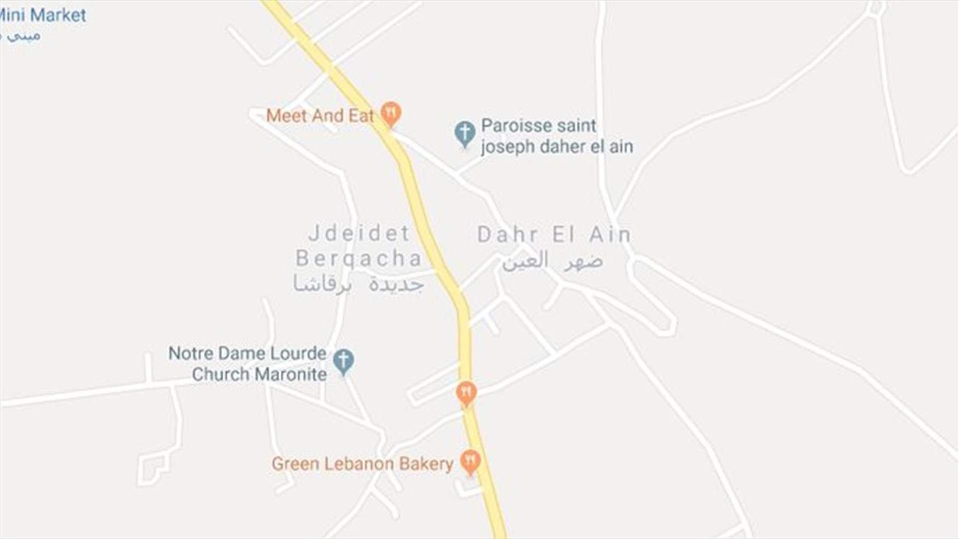 جريحان في حادث سير على طريق ضهر العين