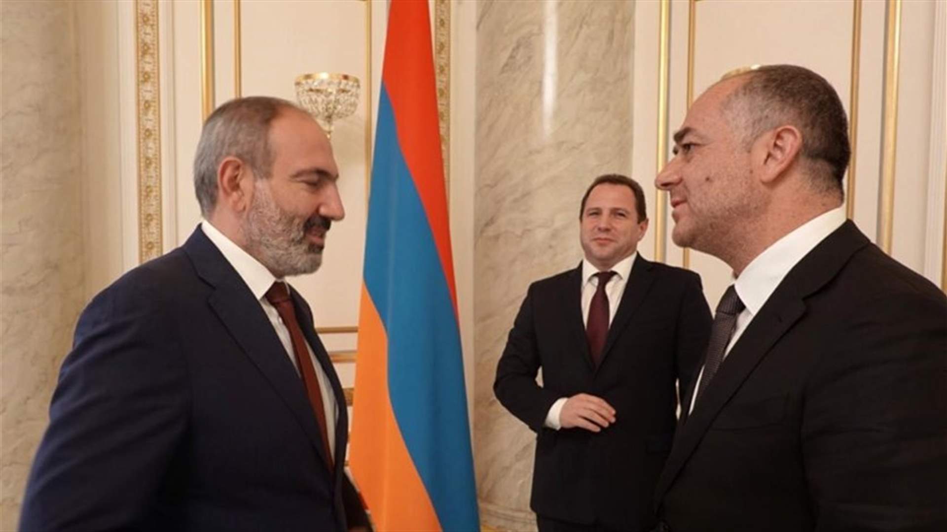 بو صعب التقى رئيس أرمينيا وبحث التعاون في مجال رصد الطائرات المسيرة
