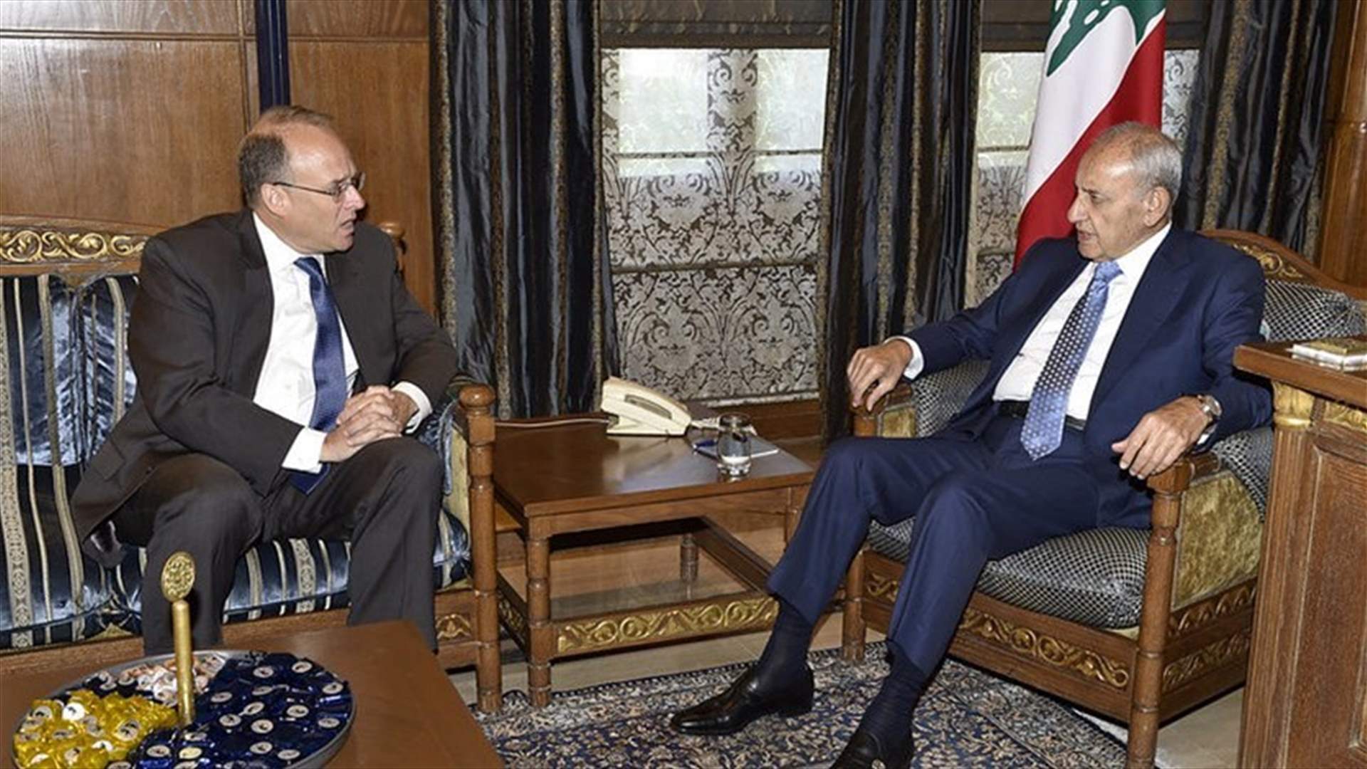 Speaker Berri meets with US Billingslea in Ain el-Tineh
