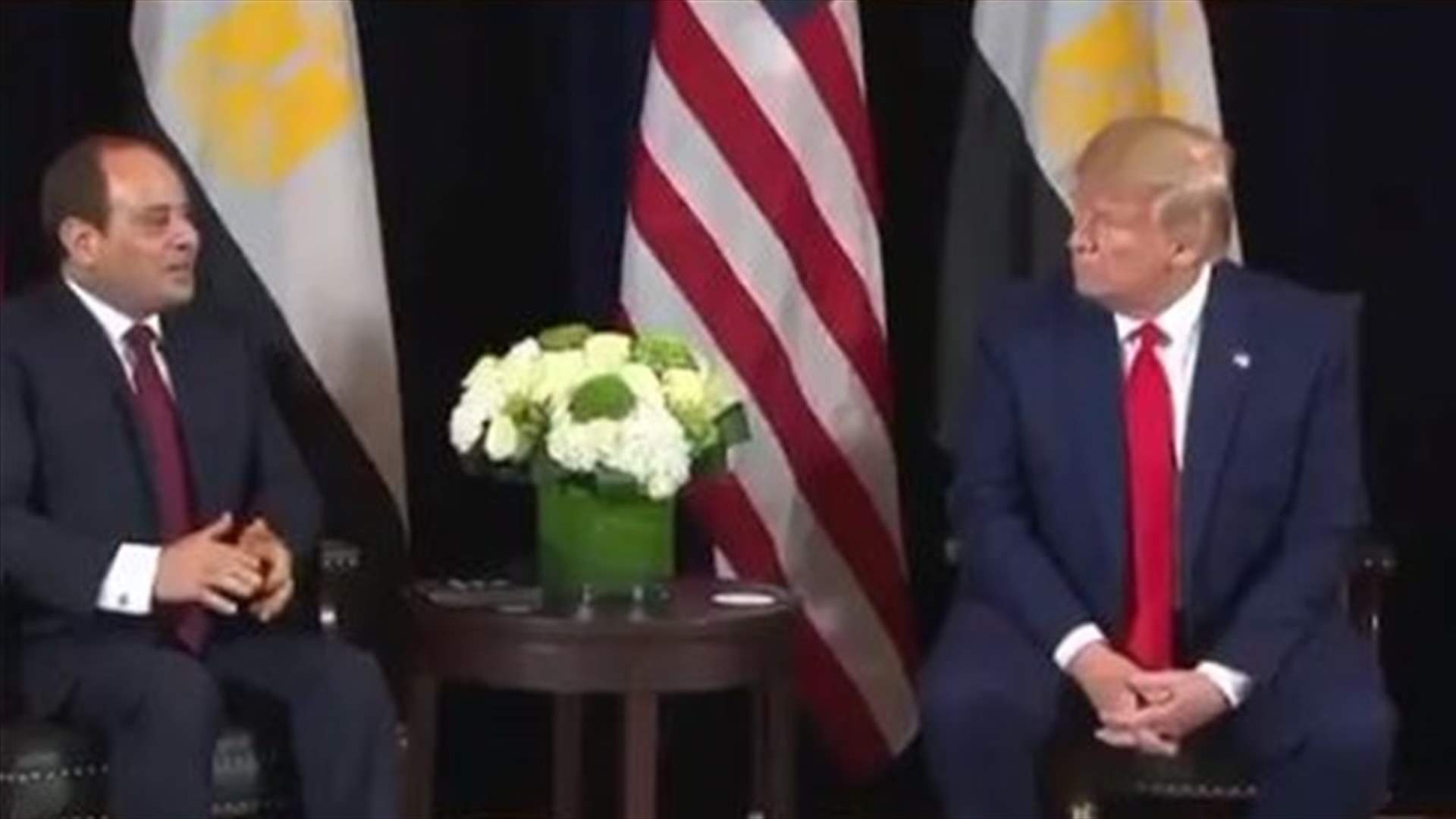 ترامب: لا لقاء مقررا مع روحاني حاليا...والتظاهرات في مصر لا تقلقني