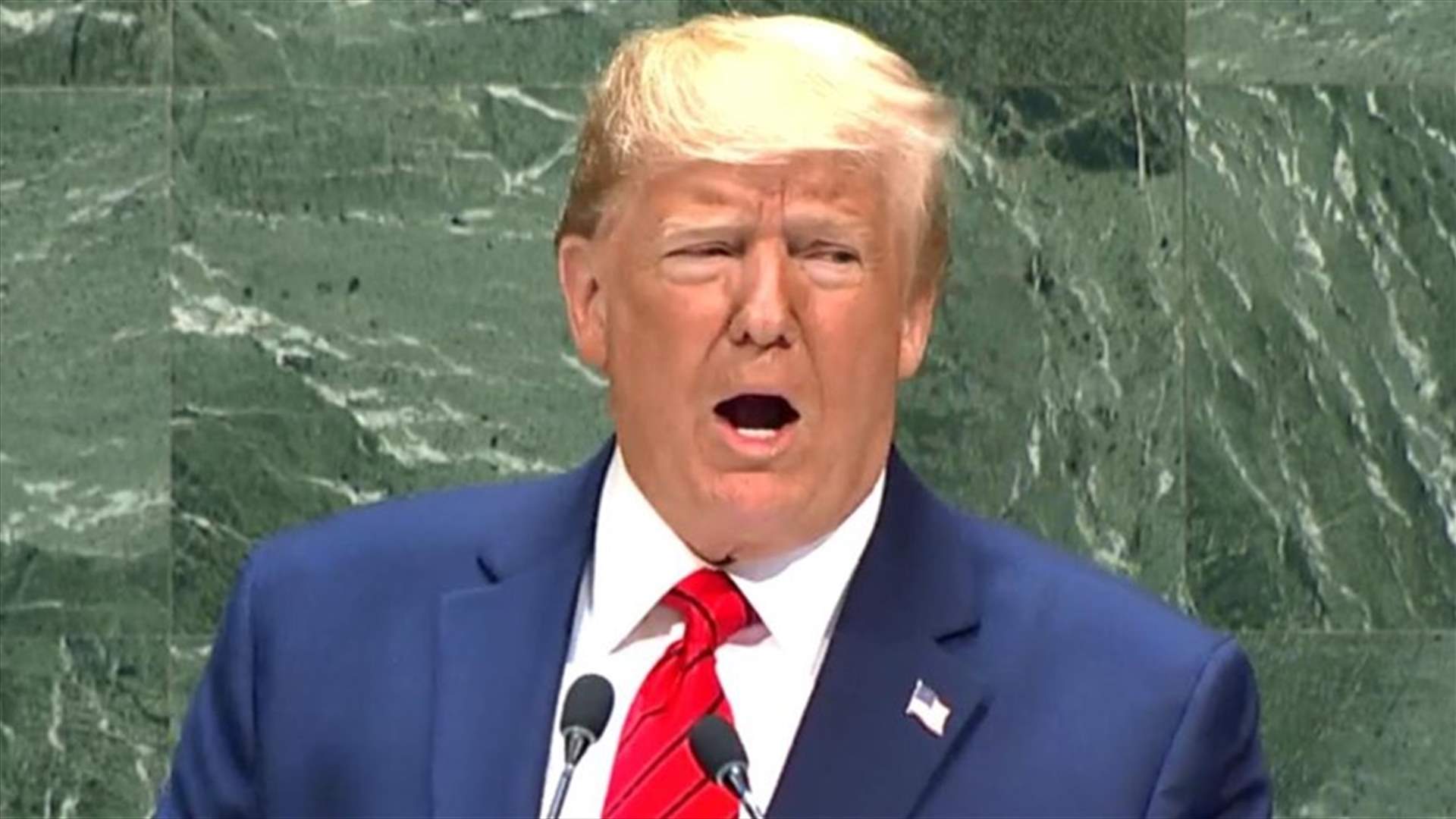 Trump, at the UN, denounces Iran but says there is a path to peace