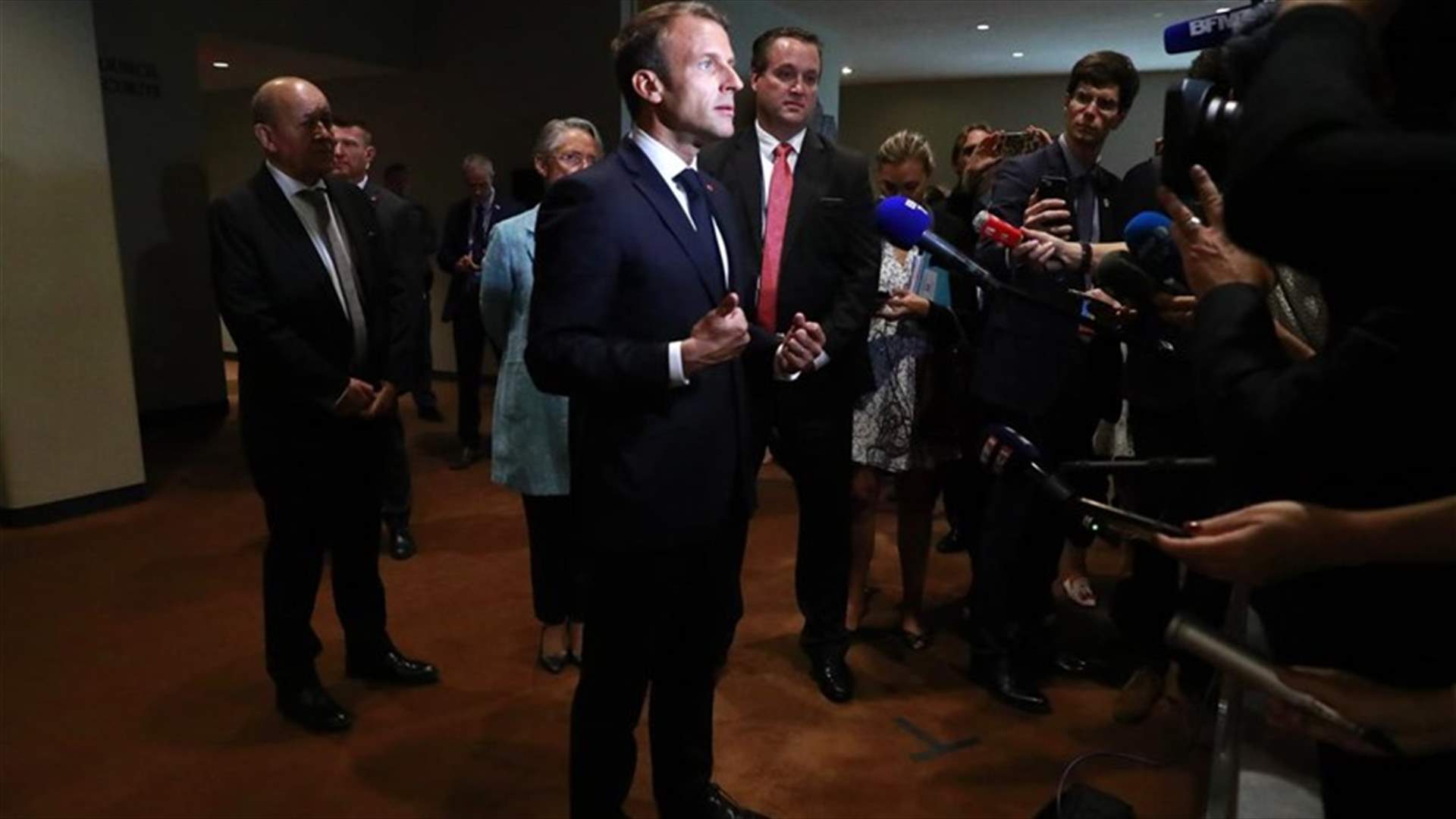 Macron says he hopes there can be progress on Iran in coming hours at UN
