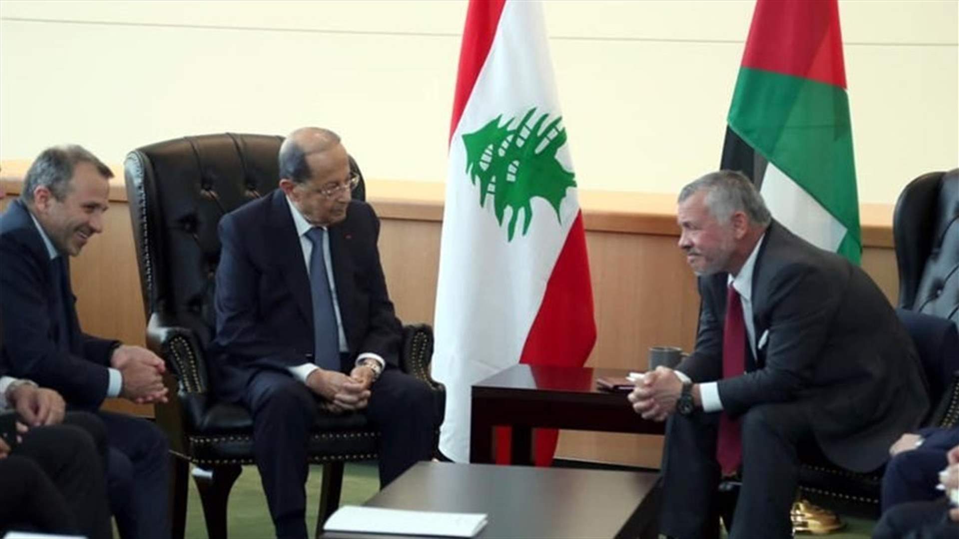 President Aoun meets with Jordanian King, discusses various issues