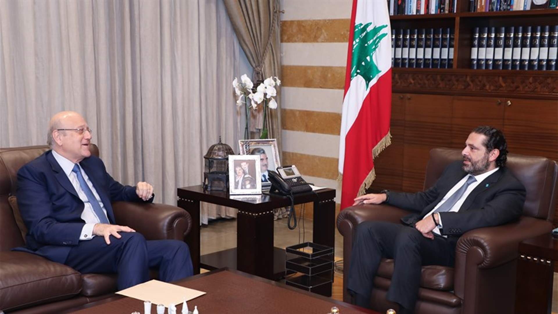 الحريري عرض الاوضاع مع ميقاتي والتقى وفداً اقتصاديا صينيا