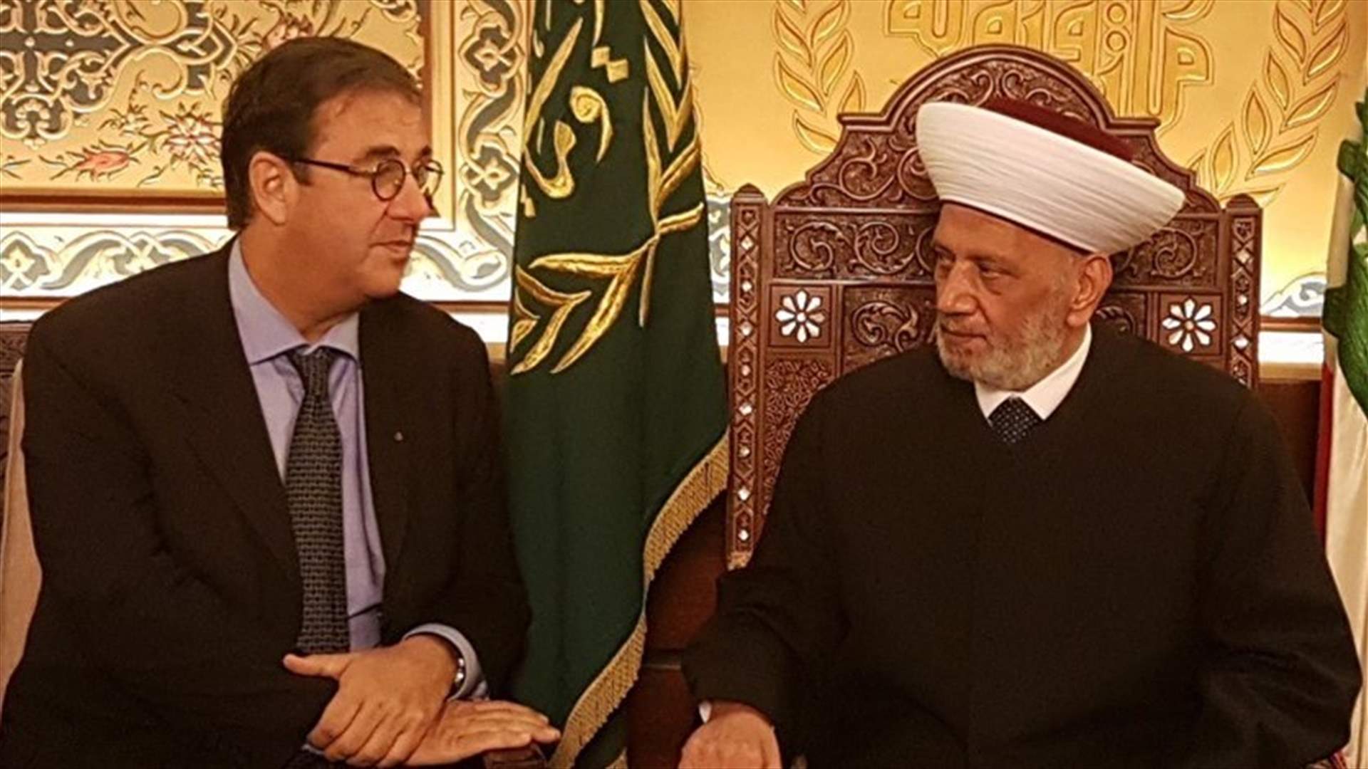 Mufti Darian meets with French ambassador Foucher