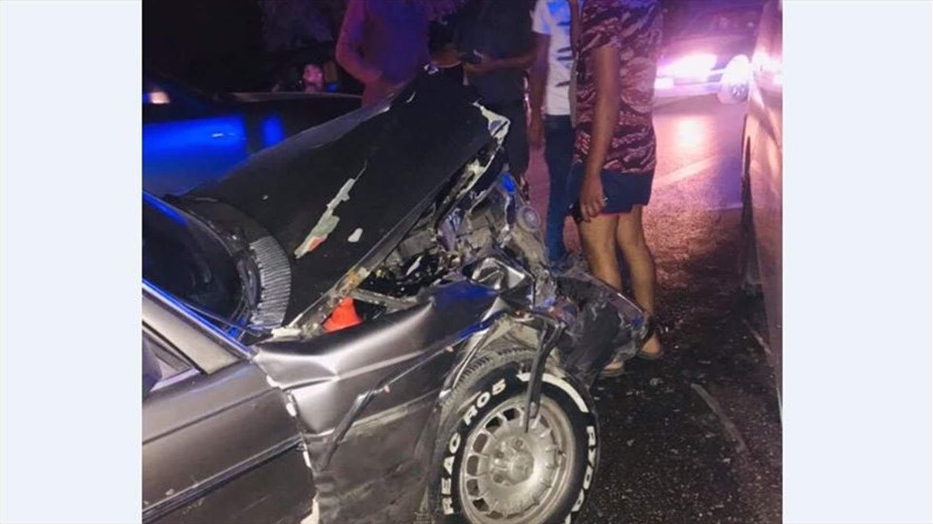 5 جرحى في حادث سير على طريق الضنية - طرابلس (صورة)