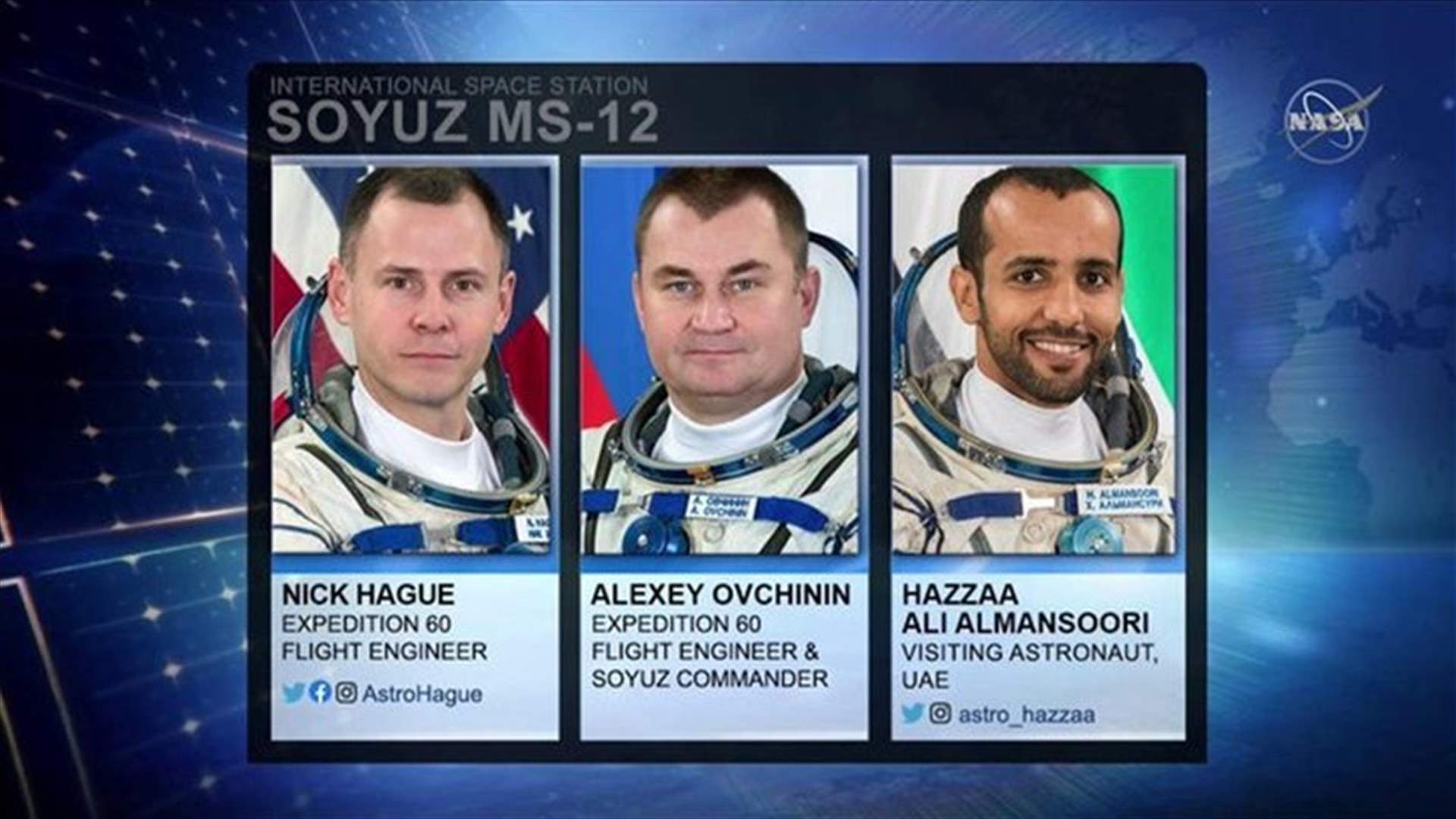 Astronauts Hague, Ovchinin and Almansoori return from space-[VIDEOS]