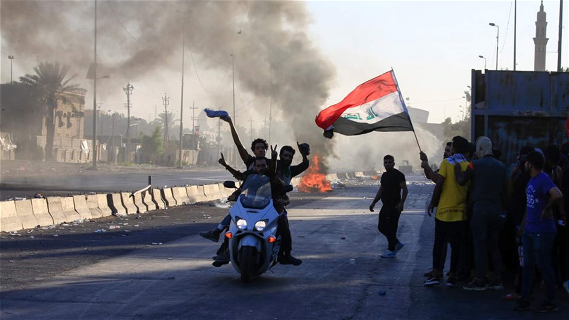 كم بلغ عدد ضحايا احتجاجات العراق خلال أربعة أيّام؟