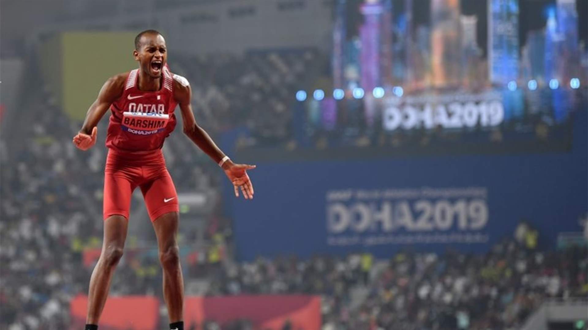 القطري معتز برشم ملك الوثب العالي