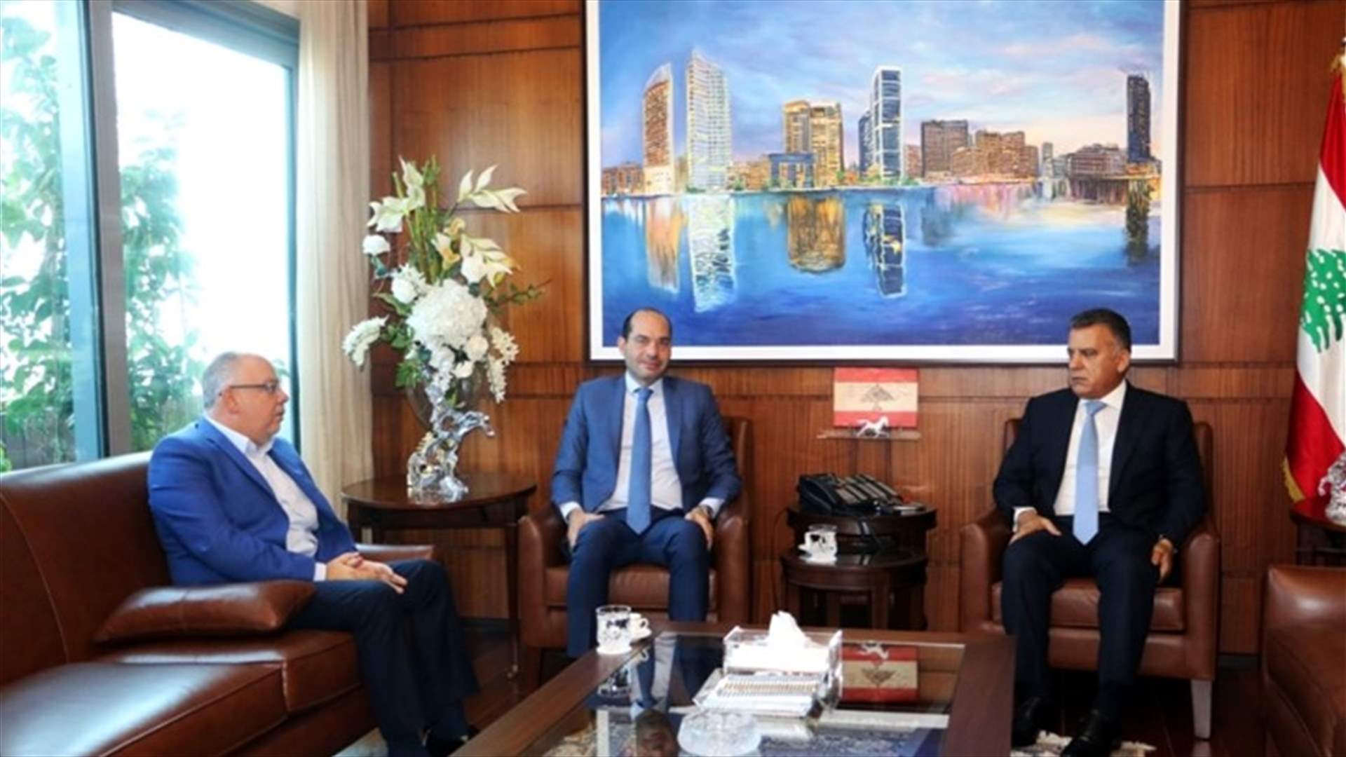 ابراهيم استقبل حسن مراد وبحثا في الاوضاع العامة