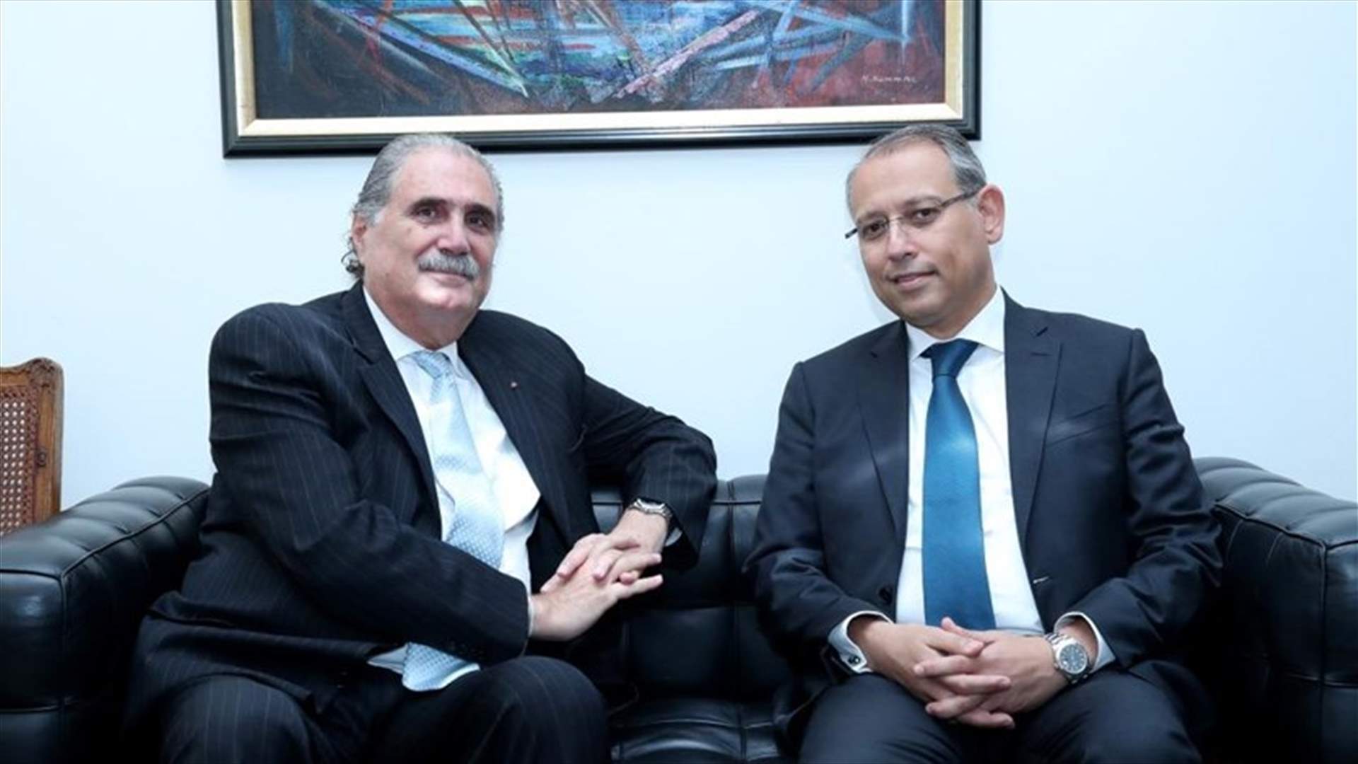 سليم جريصاتي التقى السفير المصري لمناسبة انتهاء مهامه في لبنان