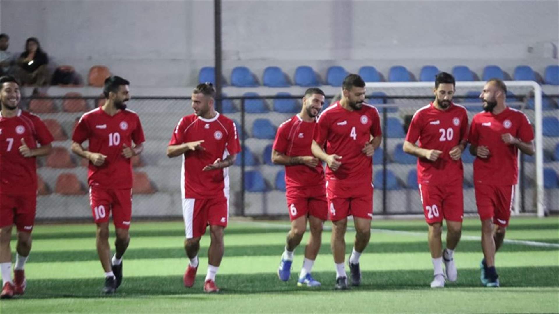 تمارين منتخب لبنان لكرة القدم إستعداداً للتصفيات الأسيوية