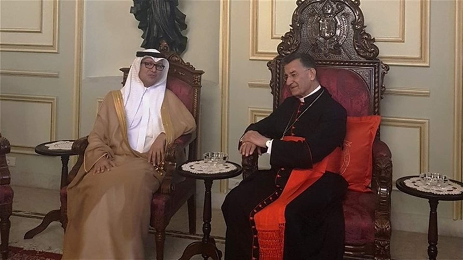 الراعي عرض التطورات مع بخاري والتقى سفير الهند الجديد