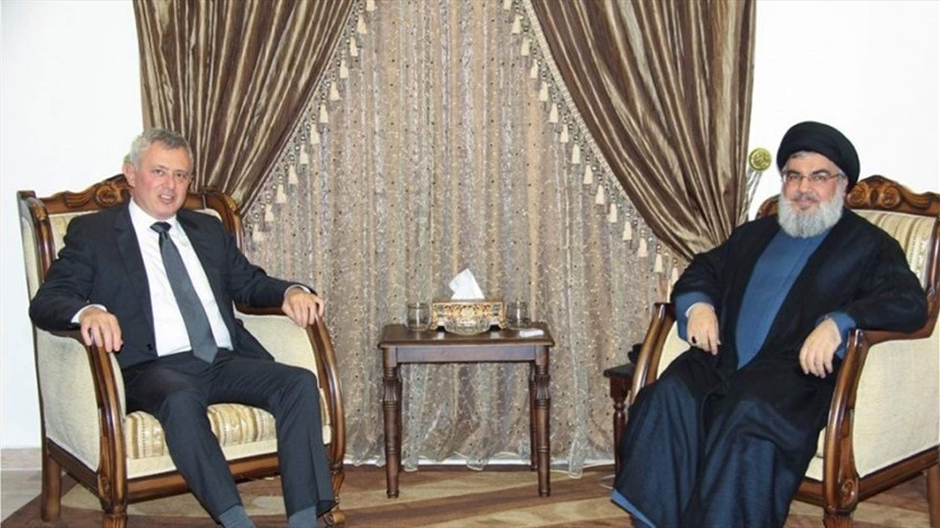 Hezbollah chief Nasrallah meets Marada leader Frangieh