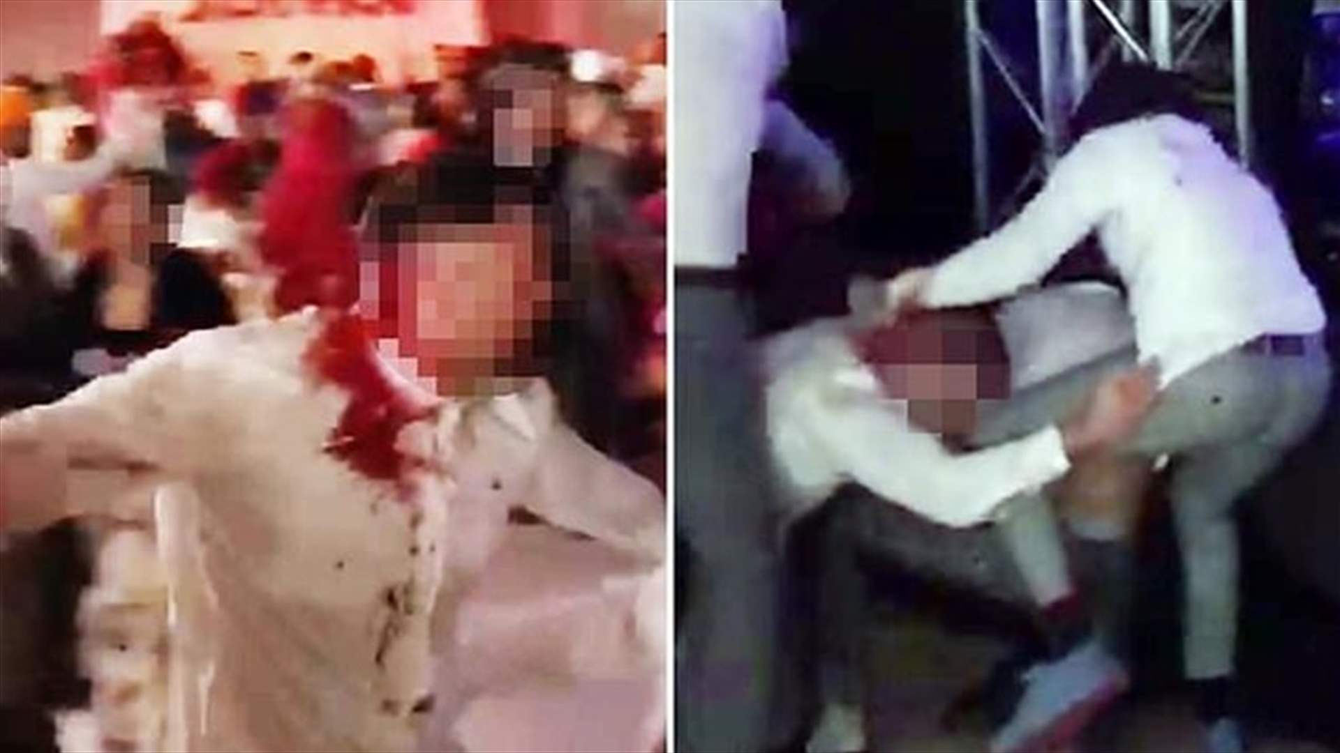 حفل زفاف يتحول إلى ساحة حرب... تضارب بزجاجات النبيذ والكراسي