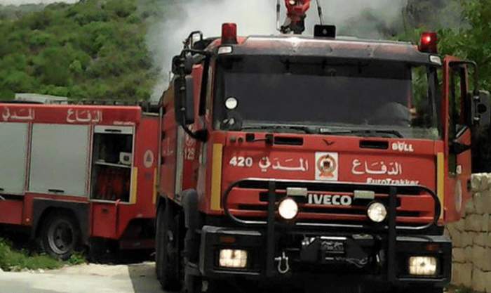 الدفاع المدني يمنع امتداد حريق شبّ في مزمورة - الشوف