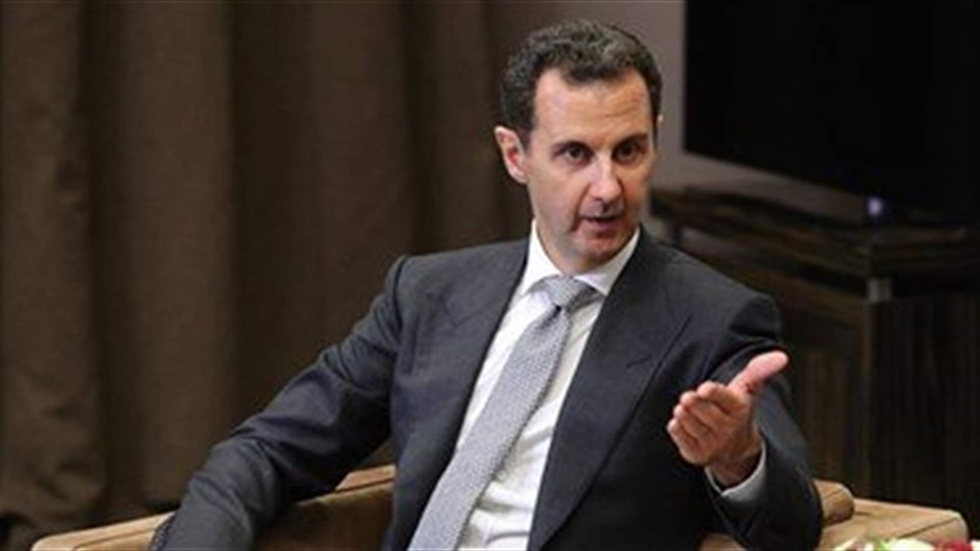 Syria's Assad says will respond to Turkish aggression on any part of country -state media