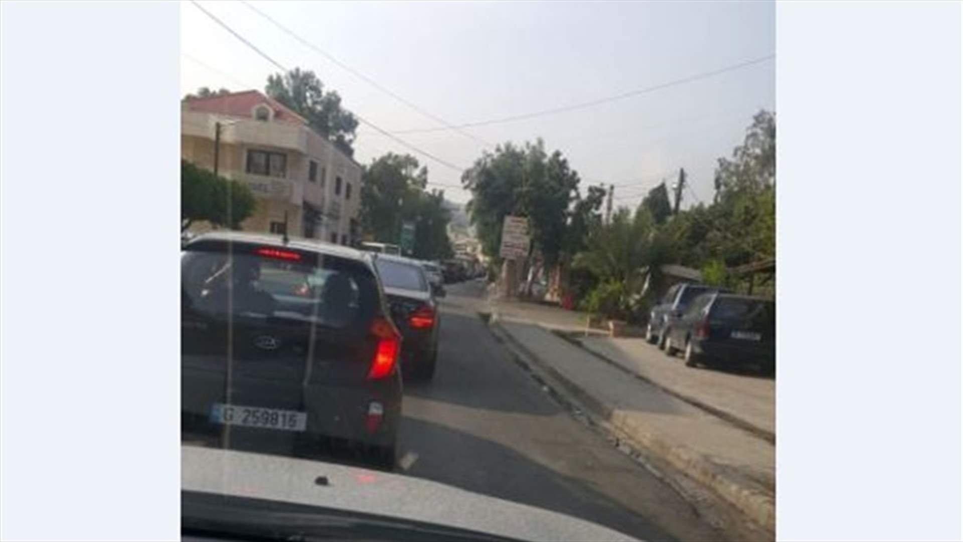 السير شبه متوقف على الطريق البحرية في العقيبة (صورة)