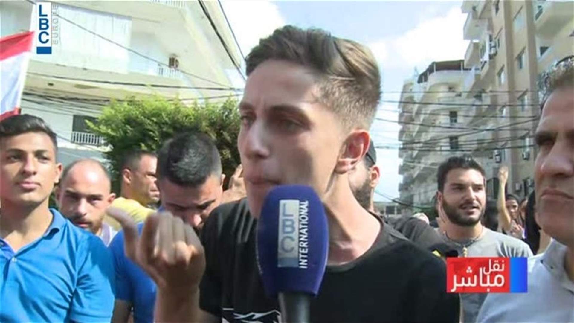 Protester addresses message to Speaker Berri-[VIDEO]