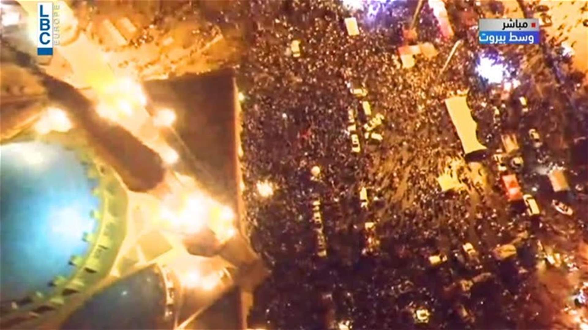 From north to south, LBCI covers the people’s revolution on 6th consecutive day (Videos)