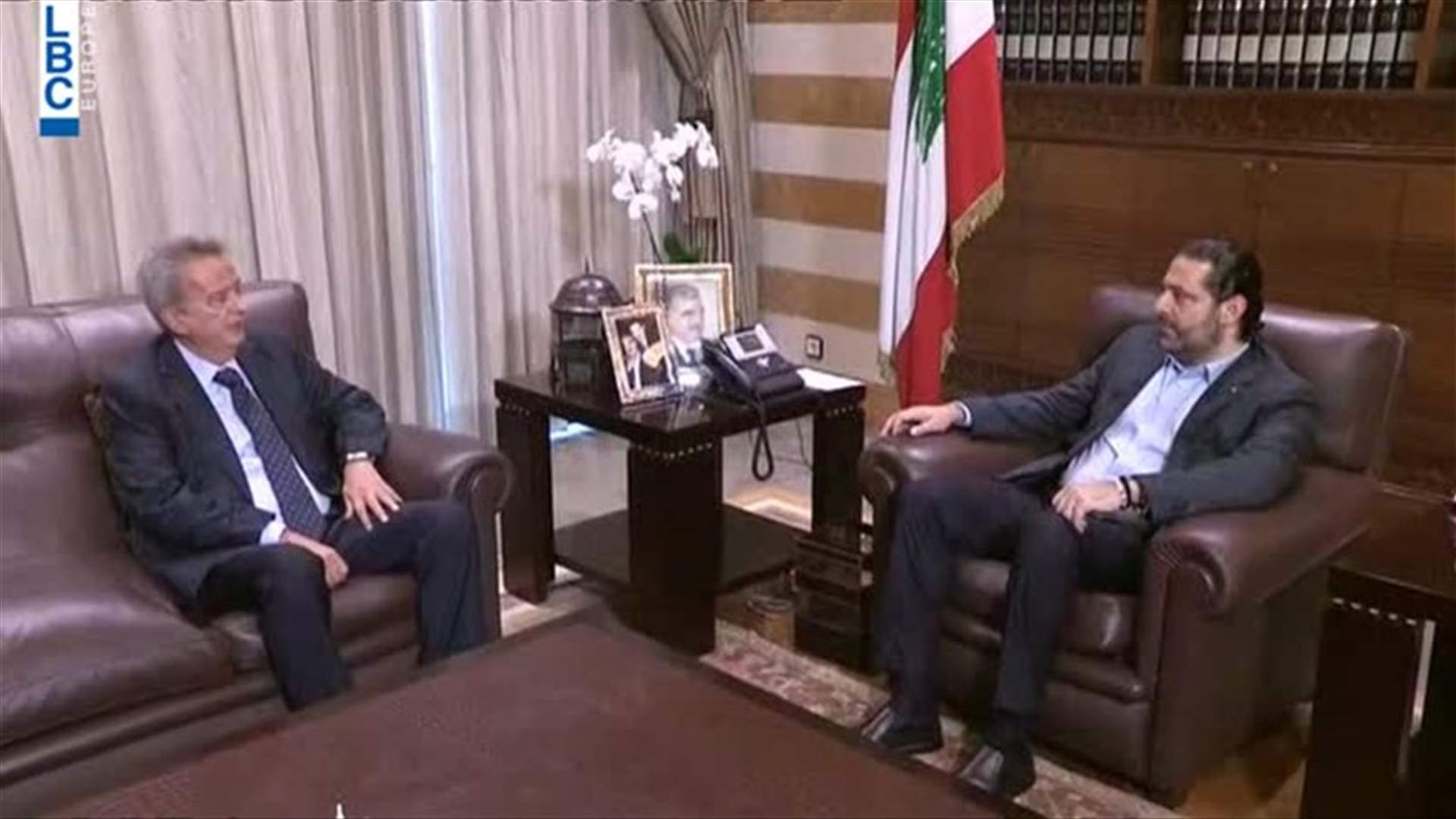 Hariri follows up on country’s situation, meets BDL Governor