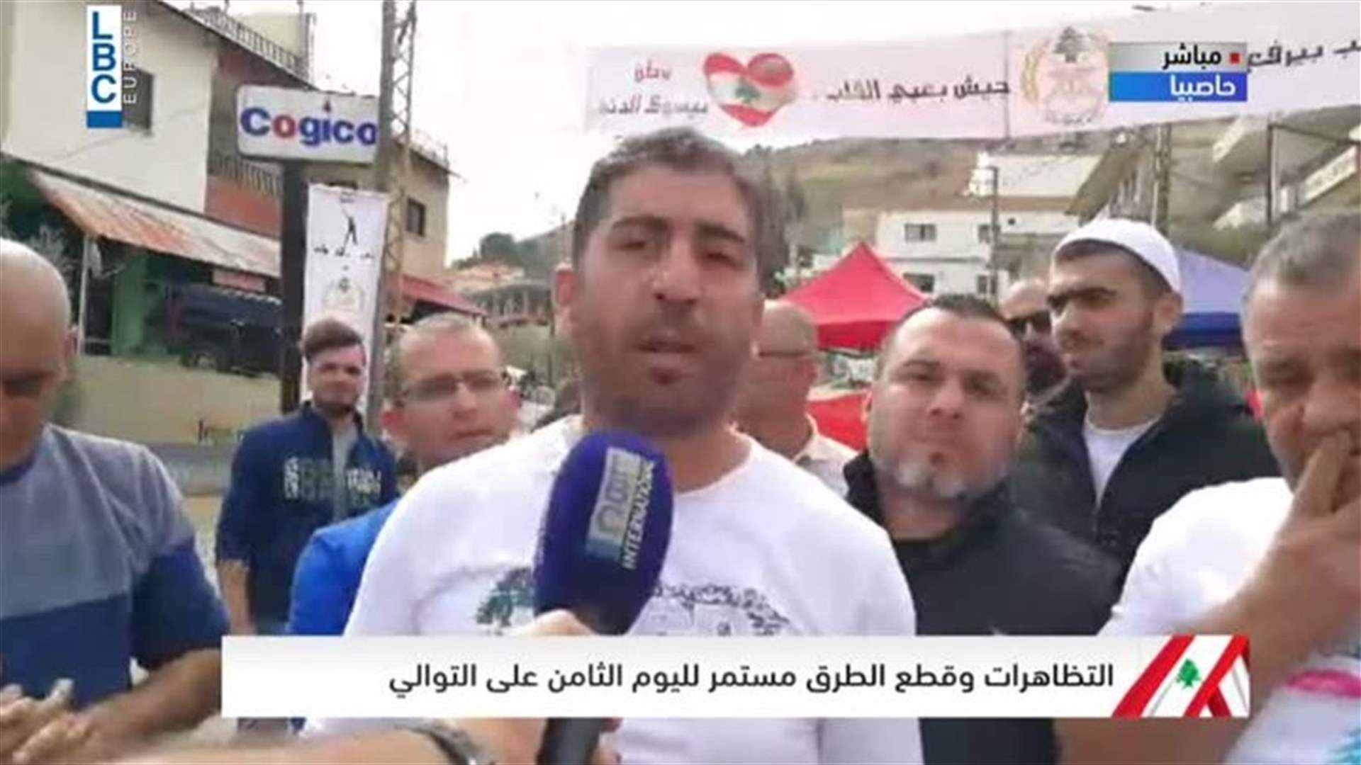 Protesters in Hasbaya voice their struggles through LBCI