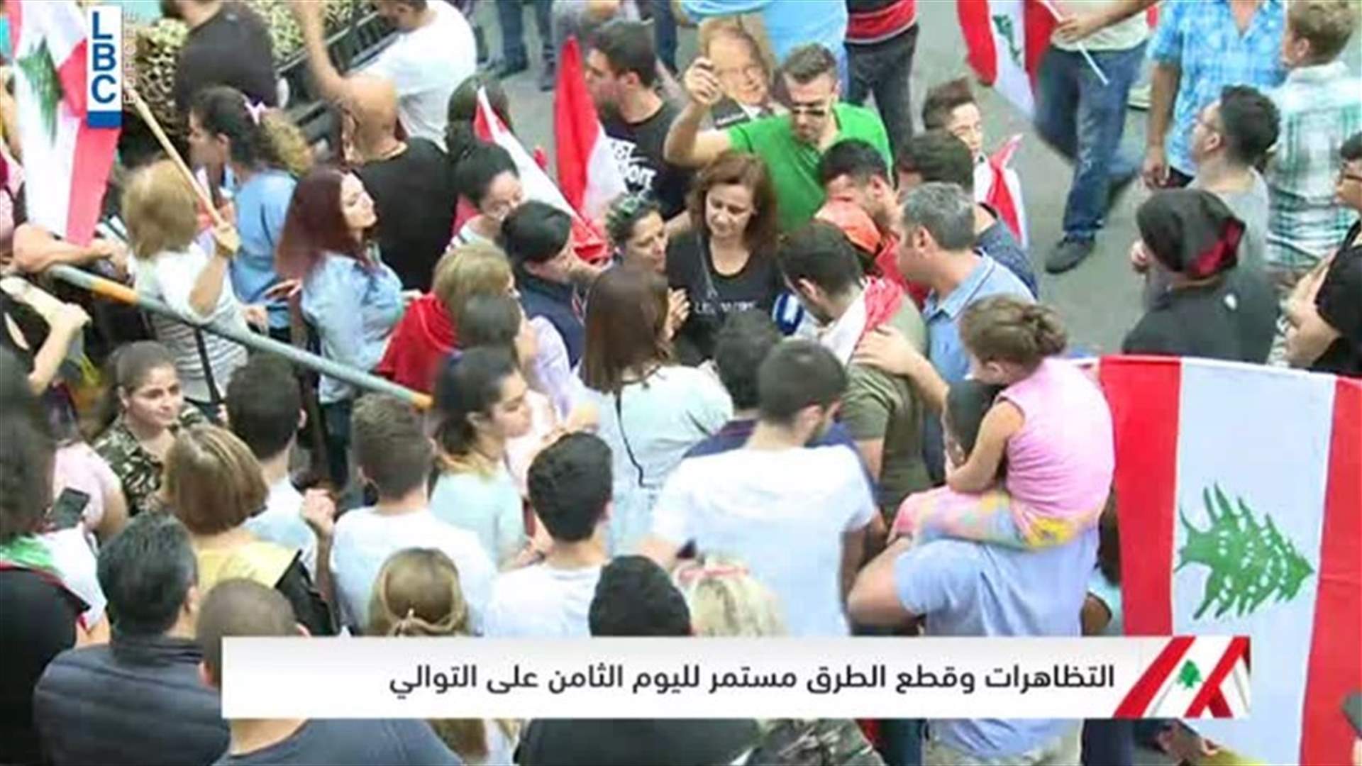 FPM supporters protesting in Baabda react the President Aoun’s speech (Video)