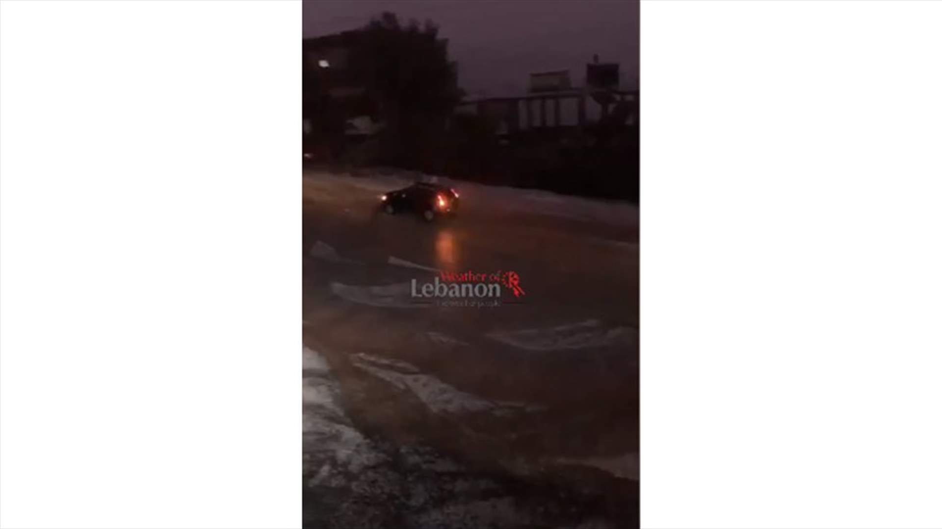 عاصفة برد عنيفة في حرار- عكار (فيديو)