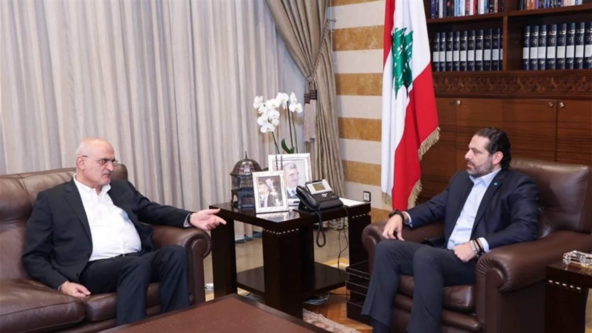 PM Hariri discusses with Minister Hassan Khalil latest developments
