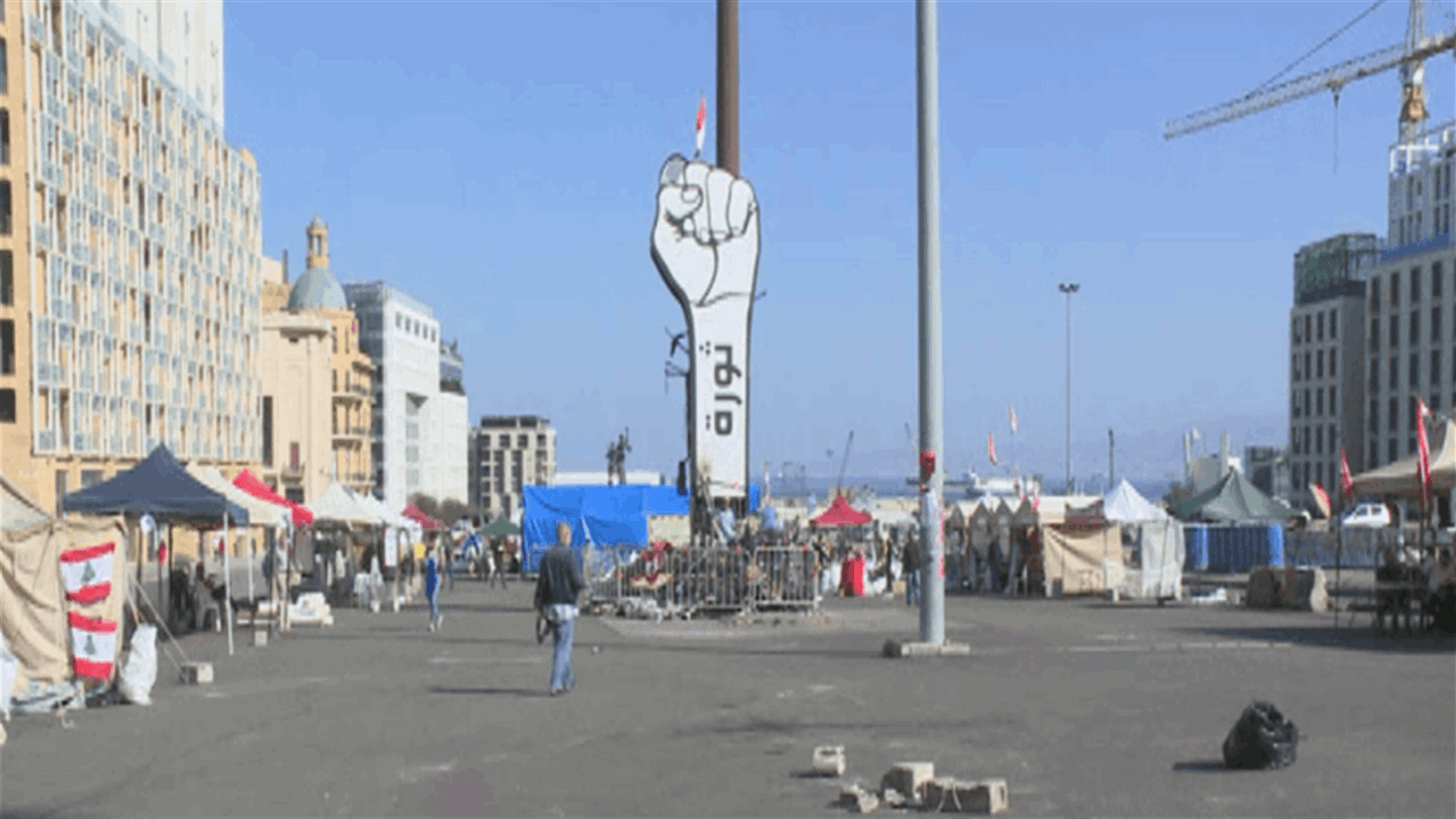 هدوء في ساحتي رياض الصلح والشهداء
