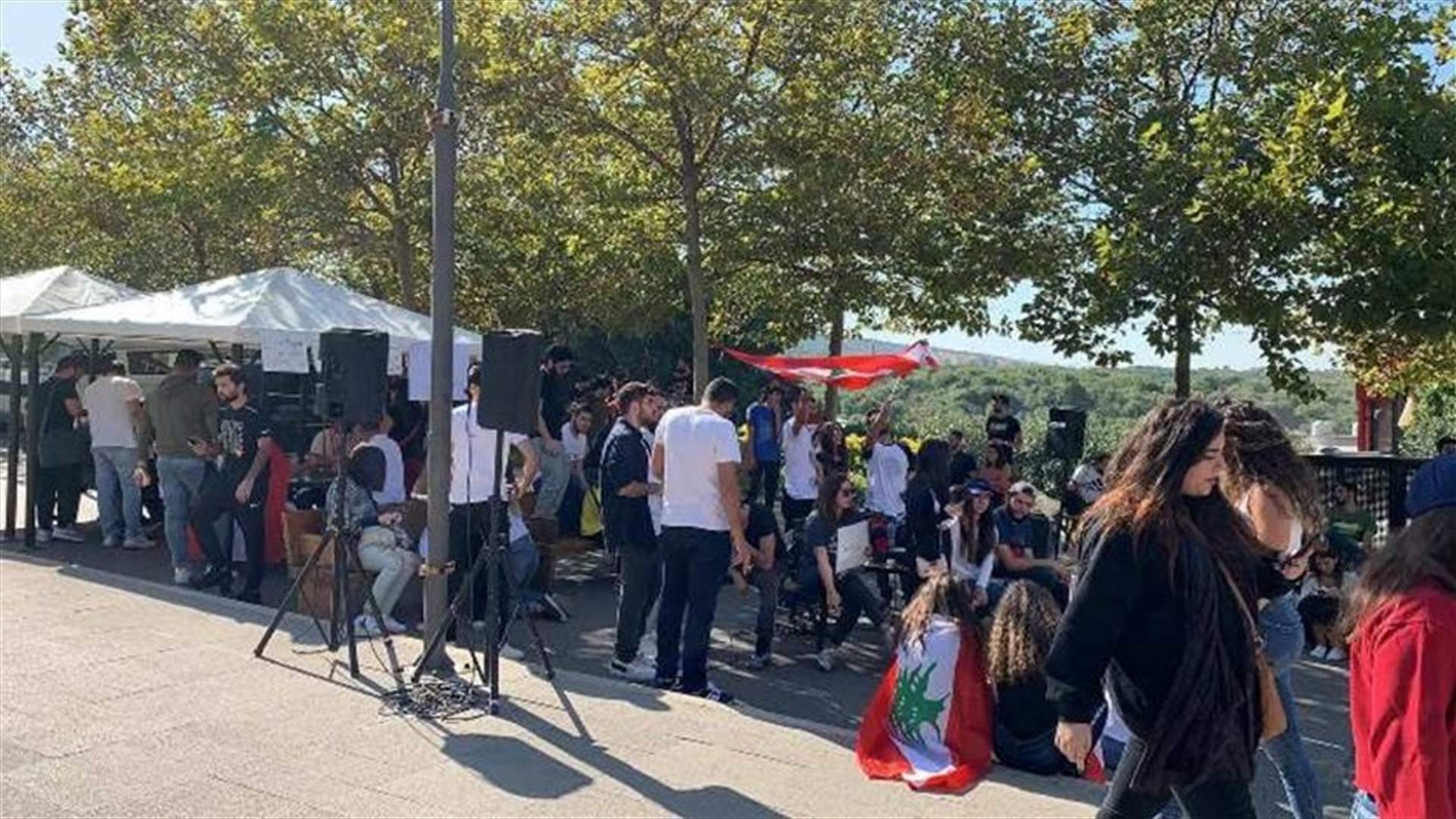 Koura roads reopen as Balamand students continue sit-in inside university campus