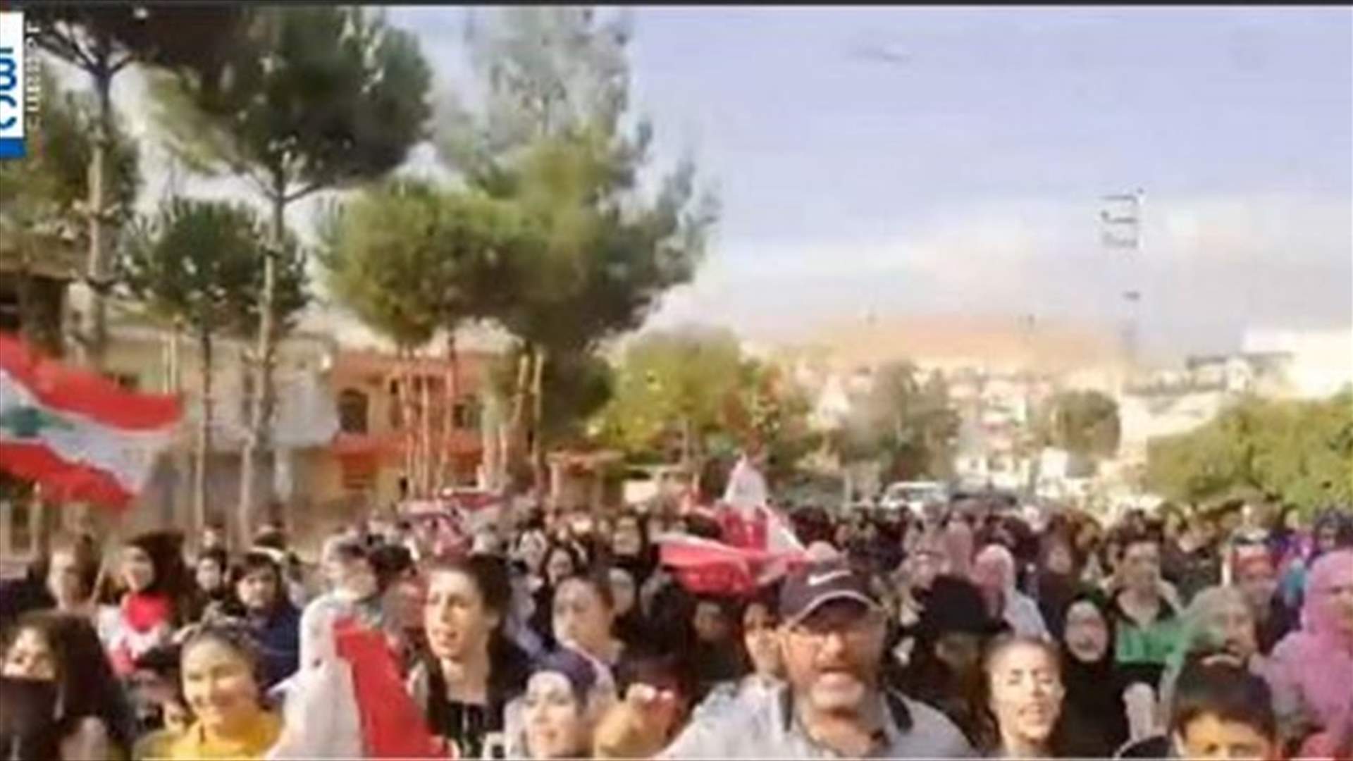 Students of Qab Elias hold protest-[VIDEO]