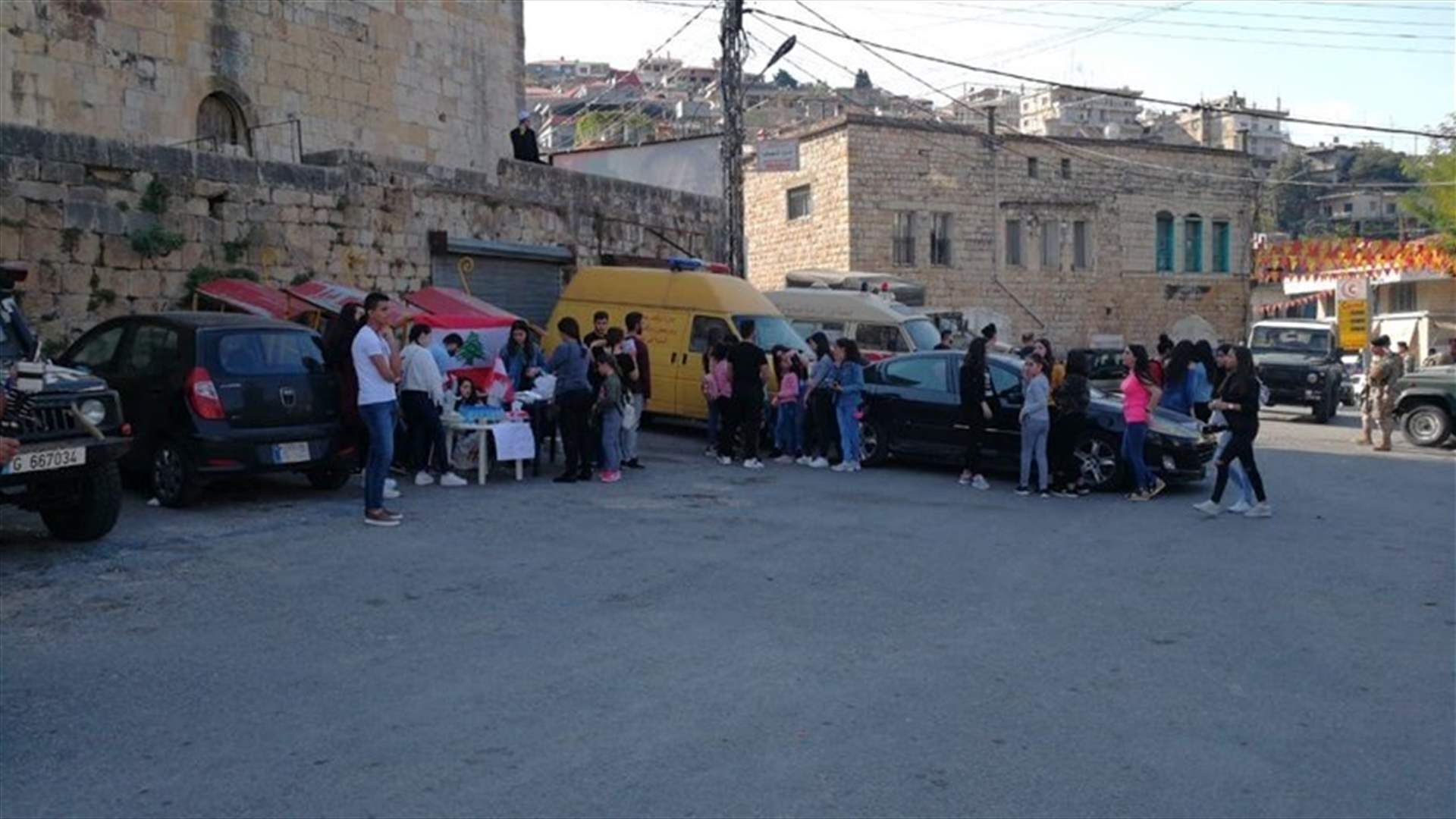 On the 25th day of protests, students and residents of Hasbaya towns continue their movements