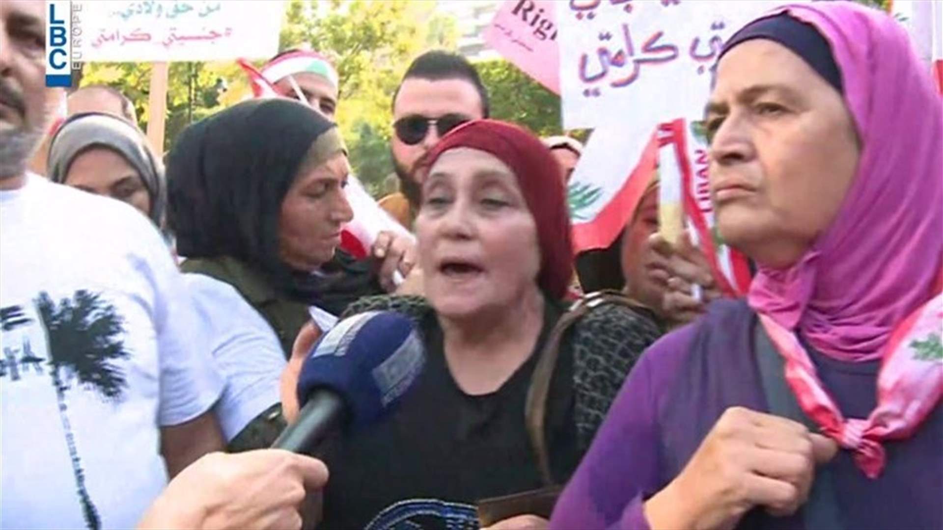 Women rights activists march from Interior Ministry to Riad al-Solh