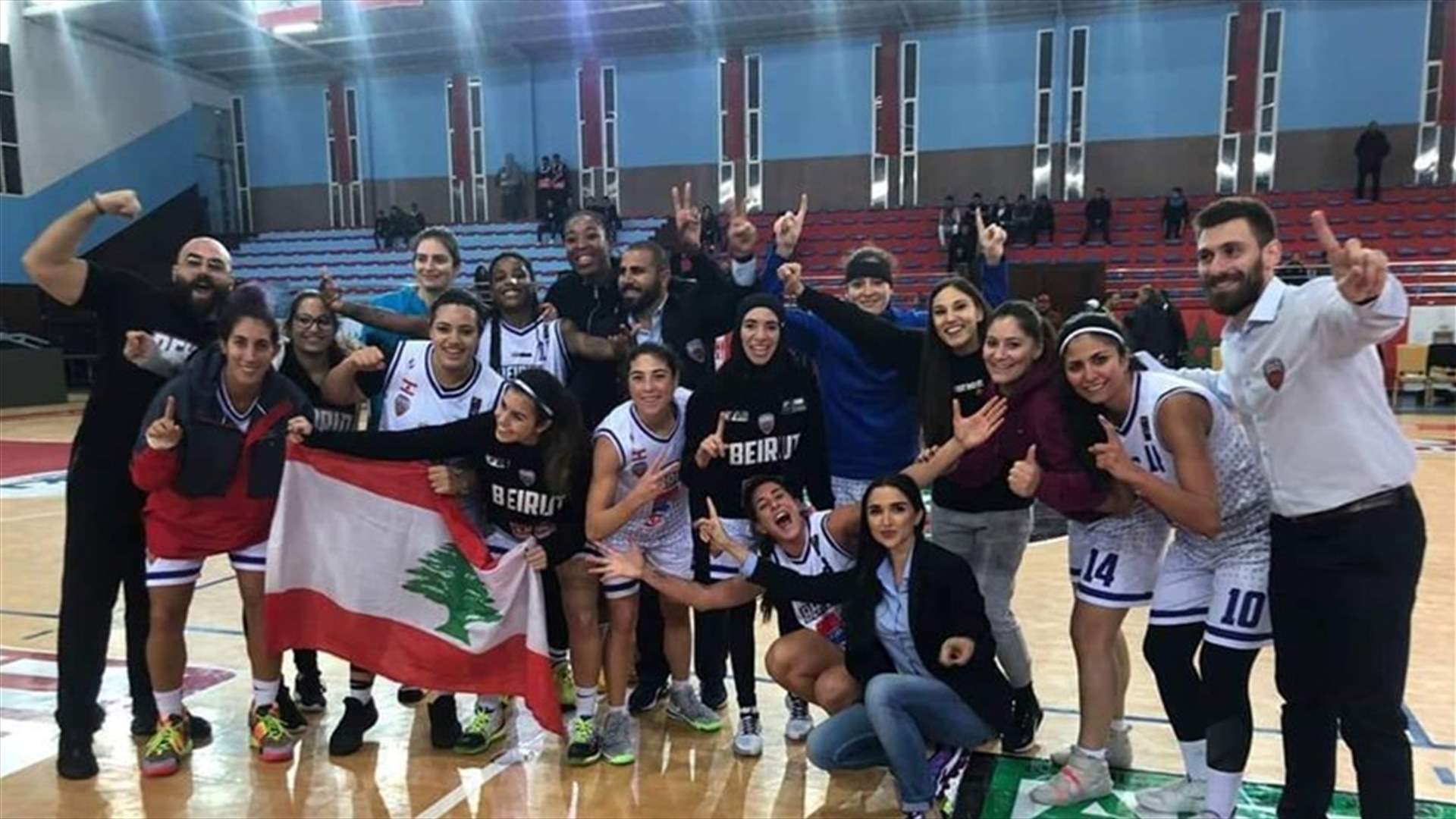 فريق بيروت للسيدات بكرة السلة إلى نهائي البطولة الأندية العربية