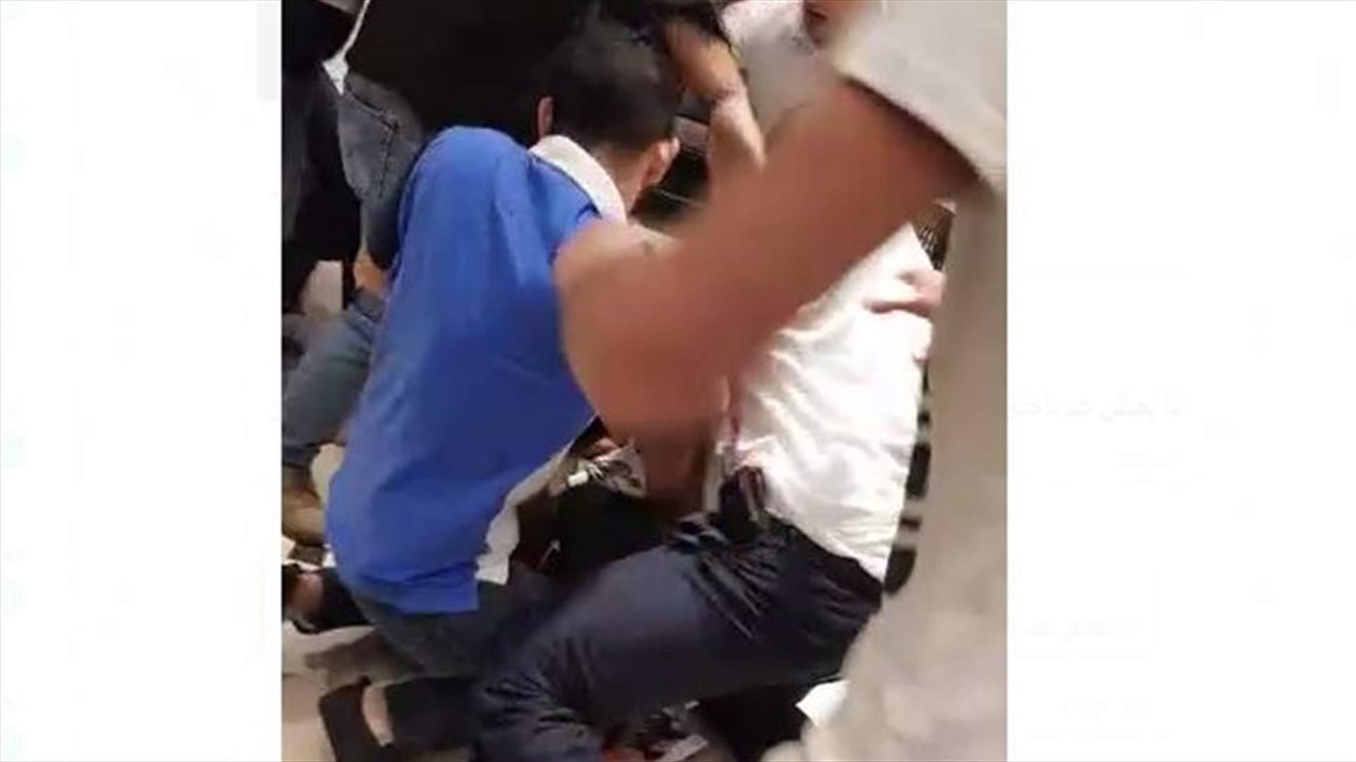 إشكال في ABC MALL بالأشرفية وتضارب بين مجموعة من الشبان (فيديو)