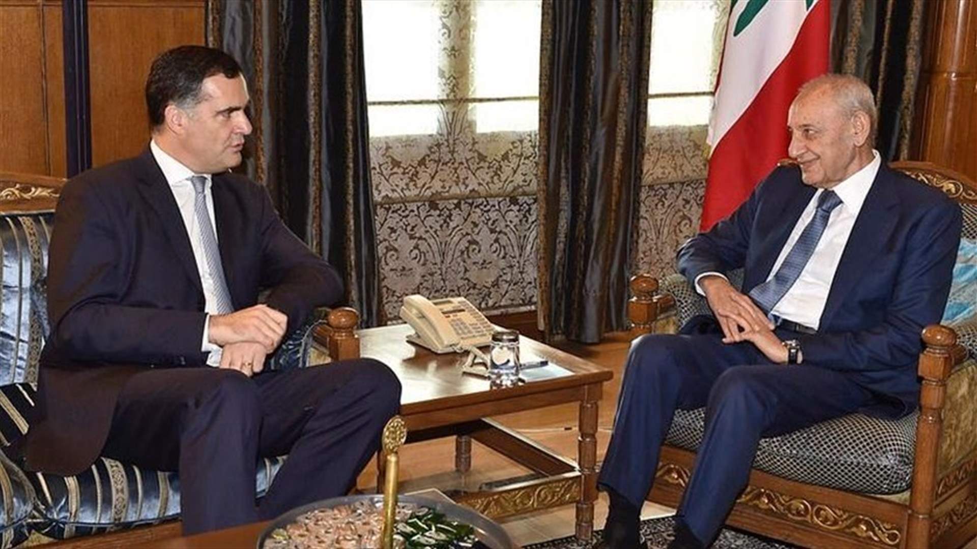 Speaker Berri meets with French envoy in Ain al-Tineh
