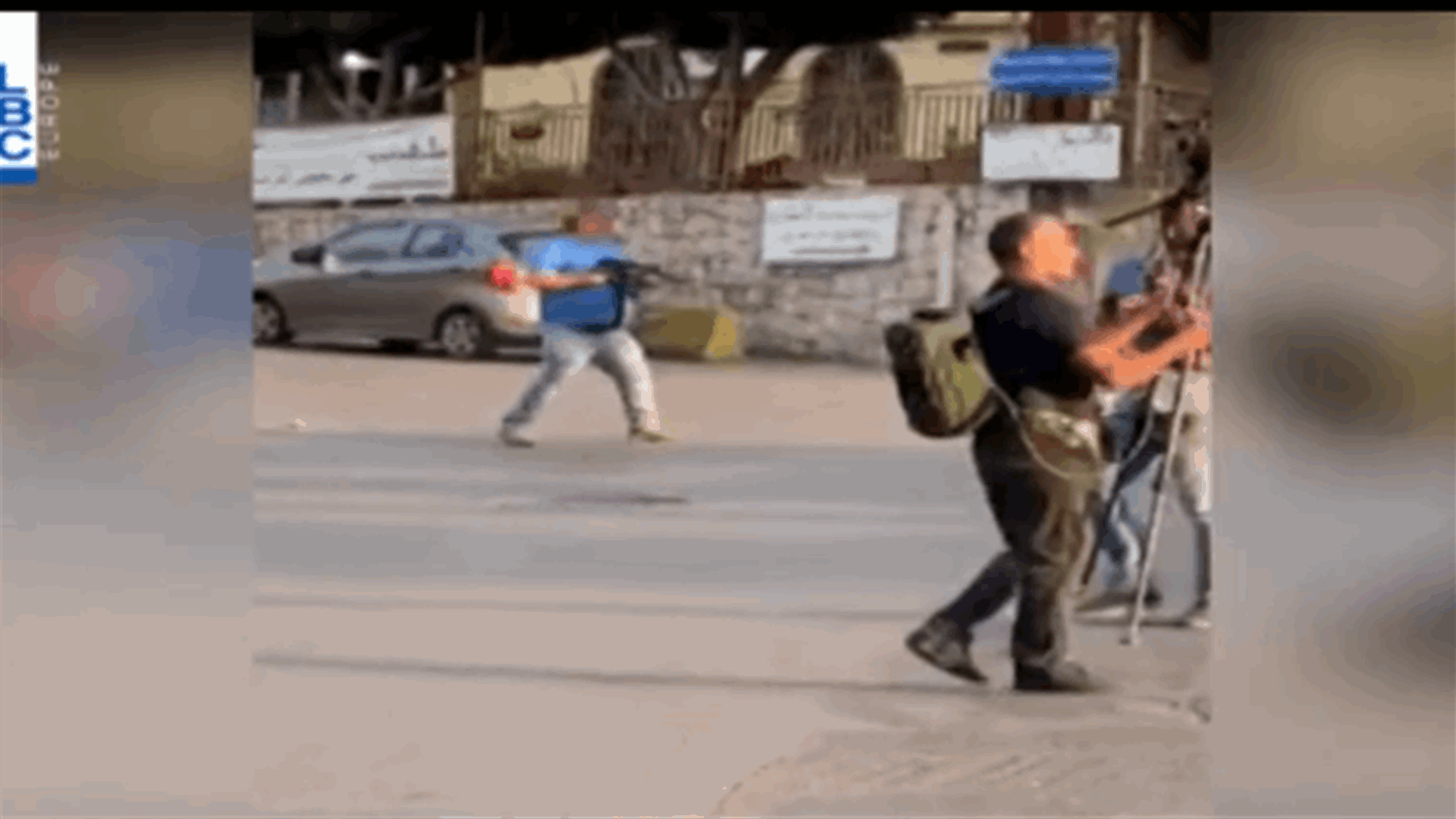 Tension in Jal el-Dib as armed man opens fire before being arrested by security forces (Video)