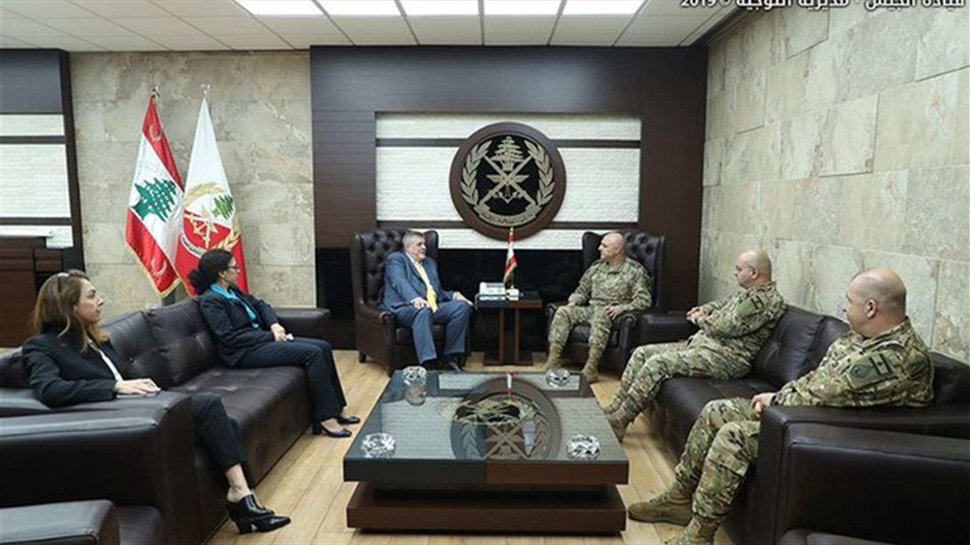 قائد الجيش بحث الأوضاع العامة في لبنان والمنطقة مع كوبتش